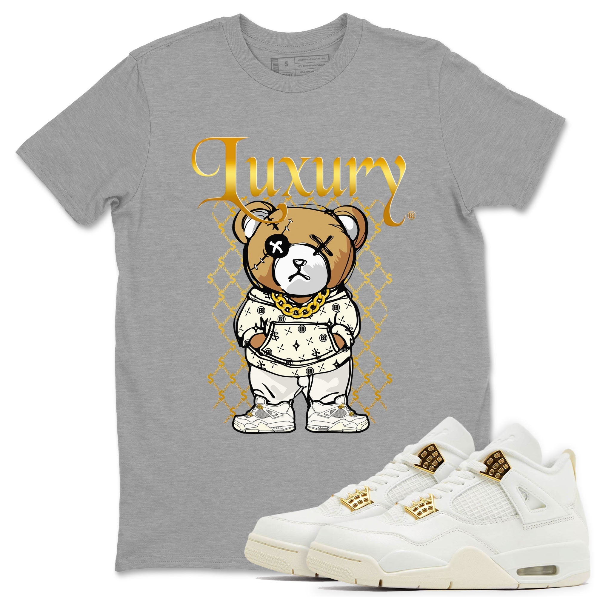 Luxury Bear snkmatch Tees - Air Jordan 4 Sail 2024