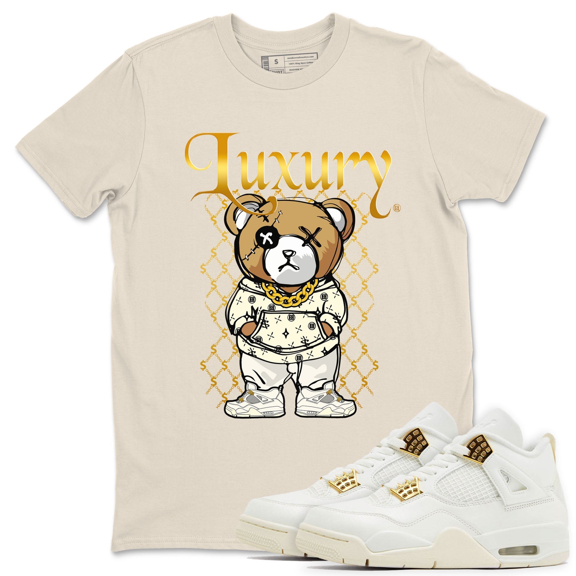 Luxury Bear snkmatch Tees - Air Jordan 4 Sail 2024