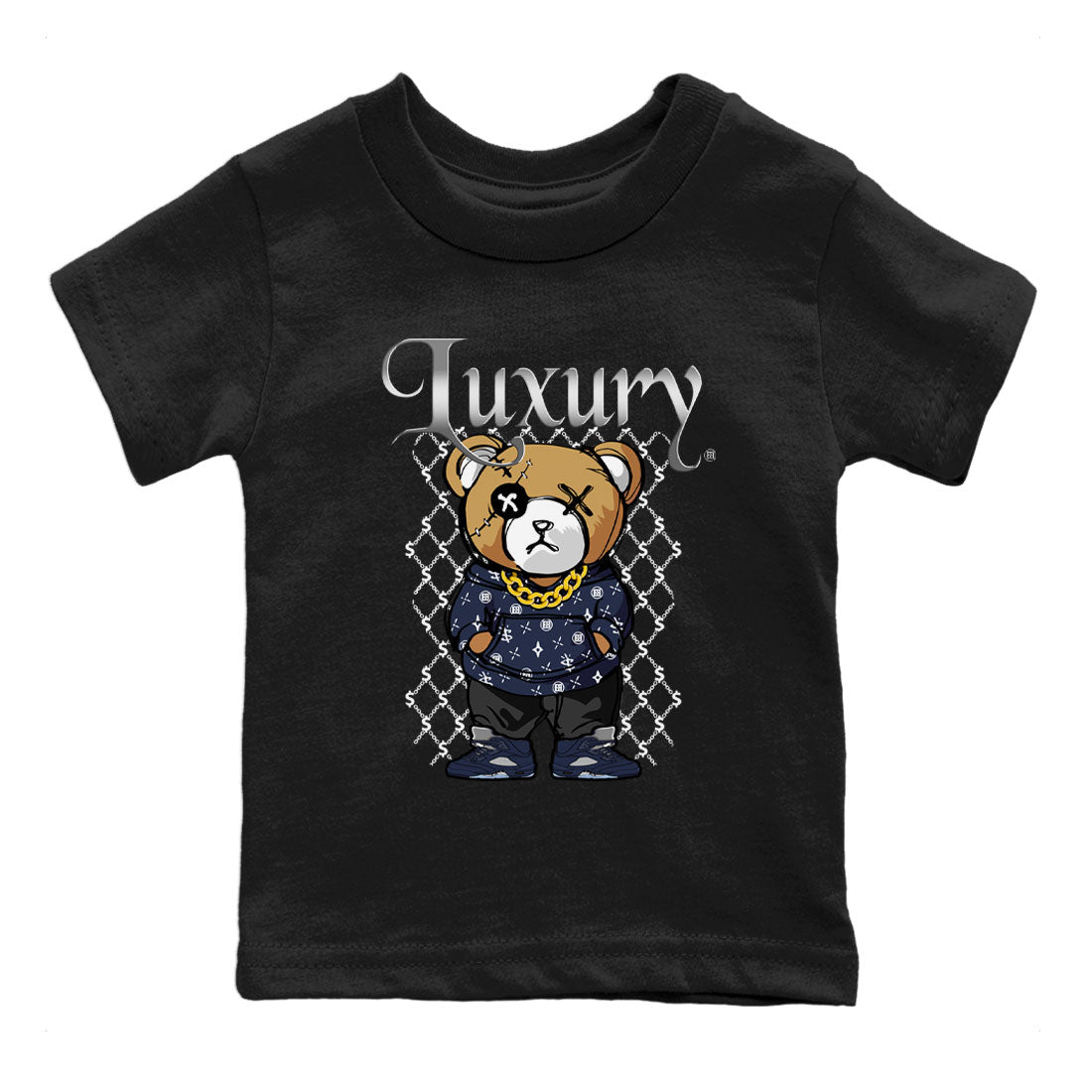 Luxury Bear snkmatch Tee Kids - Air Jordan 5 Georgetown
