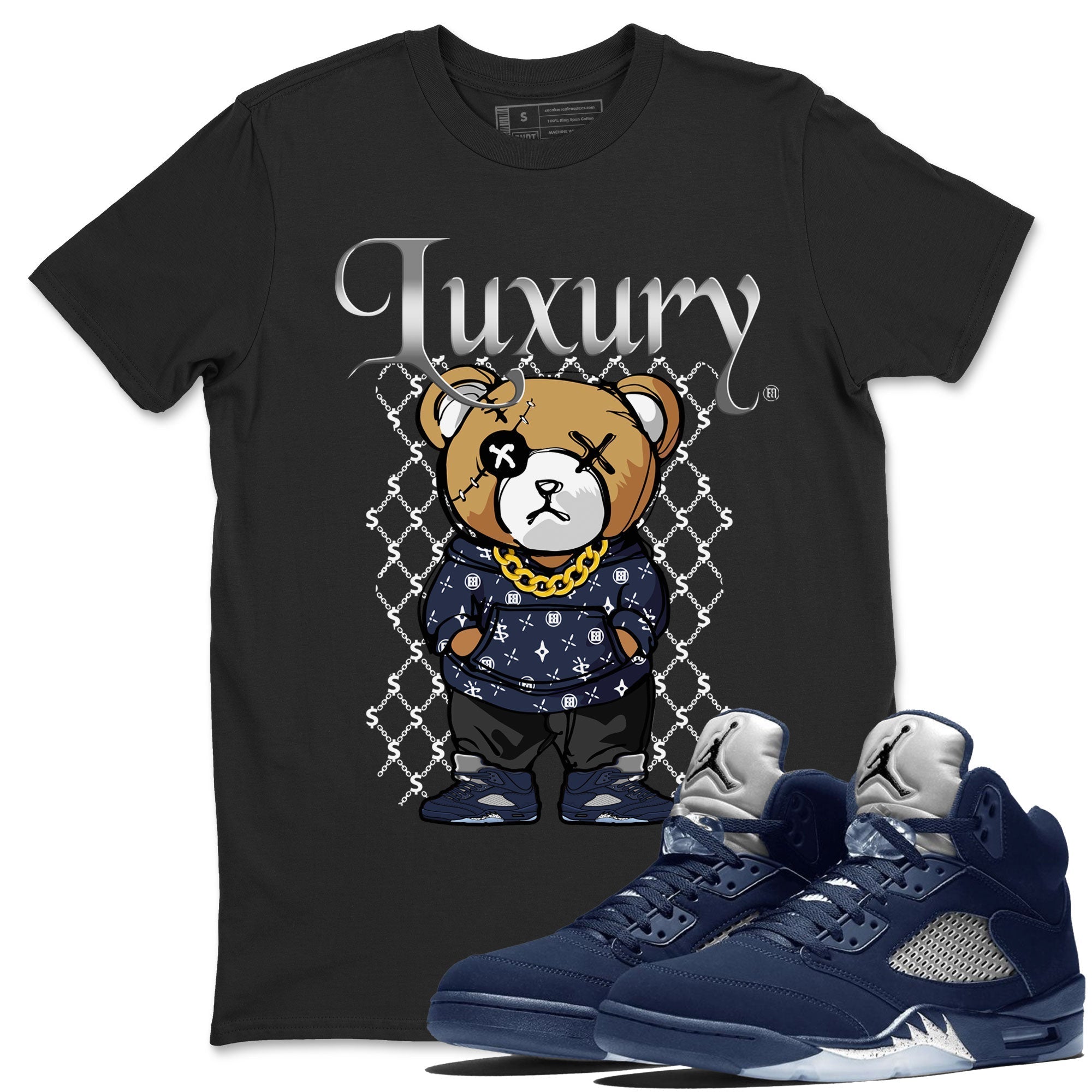 Luxury Bear snkmatch Tee - Air Jordan 5 Georgetown