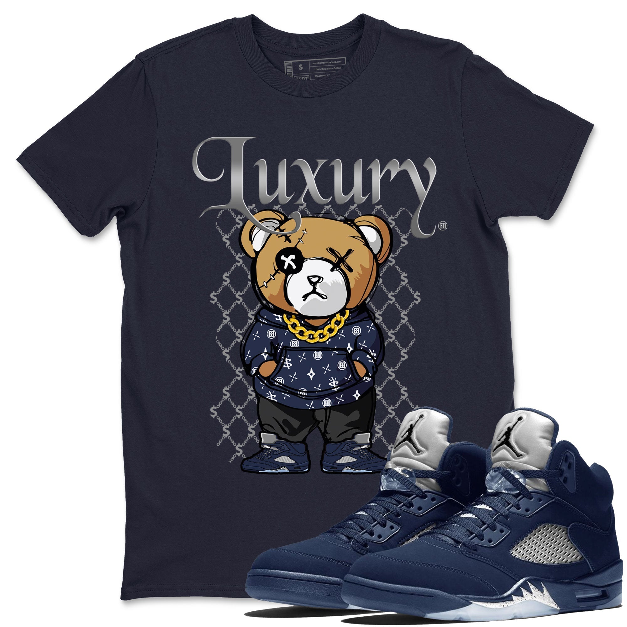 Luxury Bear snkmatch Tee - Air Jordan 5 Georgetown