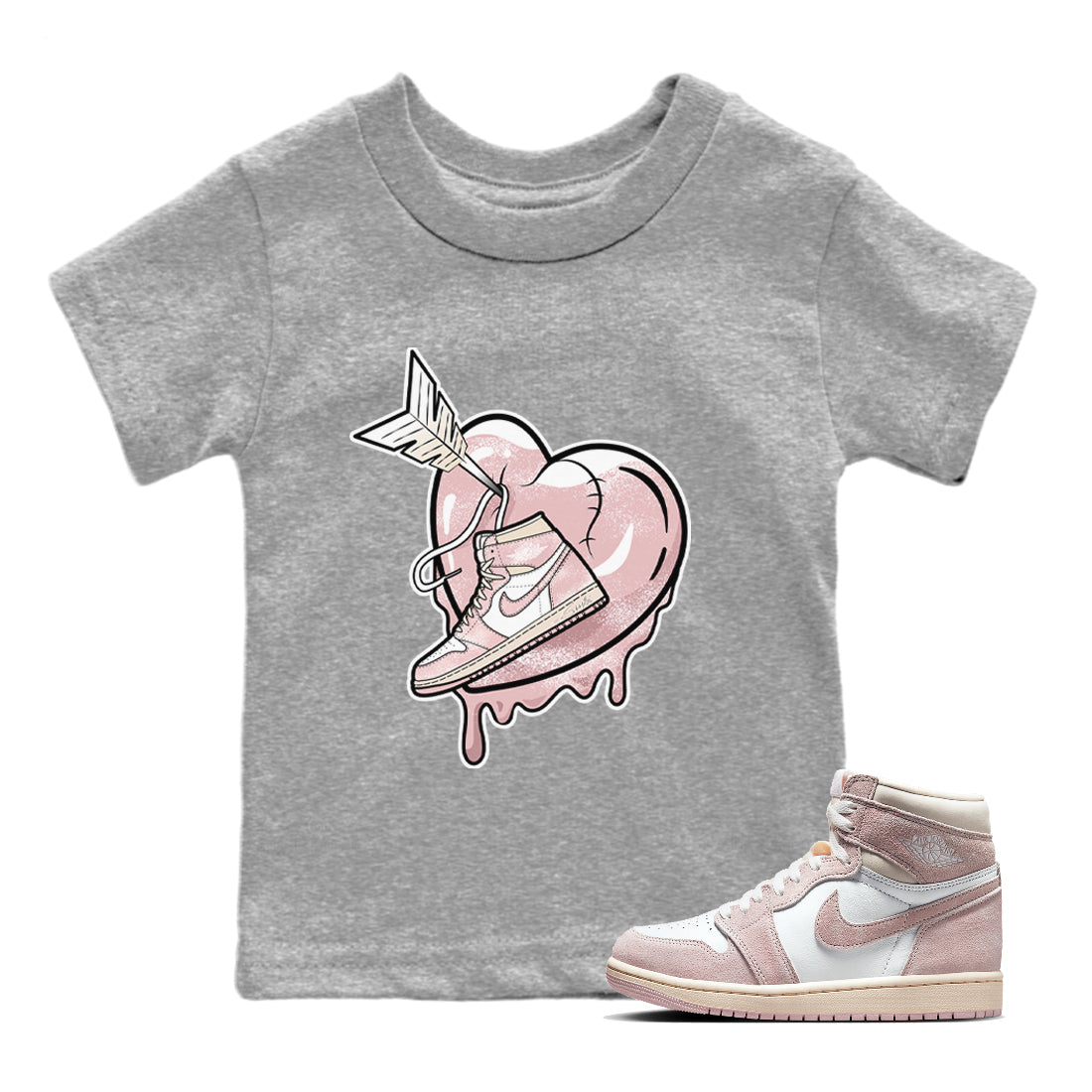 Mad In Love Kids Tops - Air Jordan 1 Washed Pink
