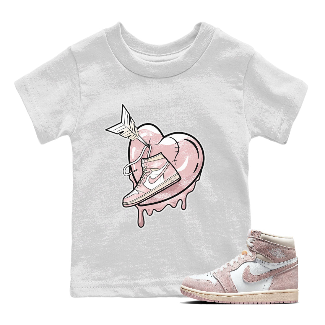Mad In Love Kids Tops - Air Jordan 1 Washed Pink