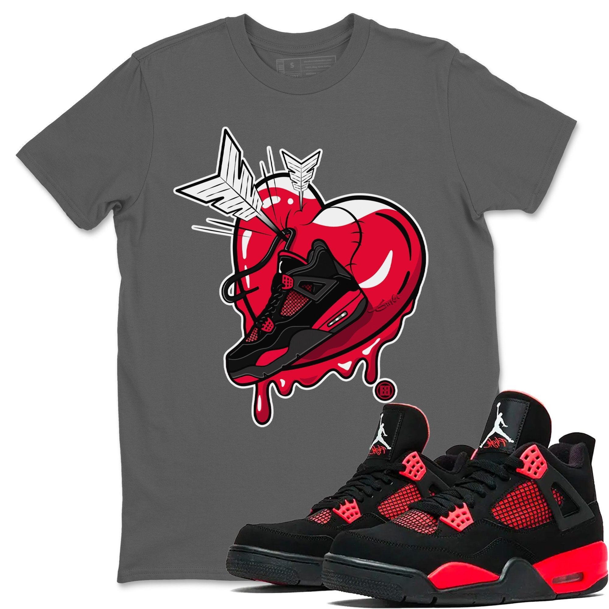 Mad In Love Unisex Tops - Air Jordan 4 Red Thunder