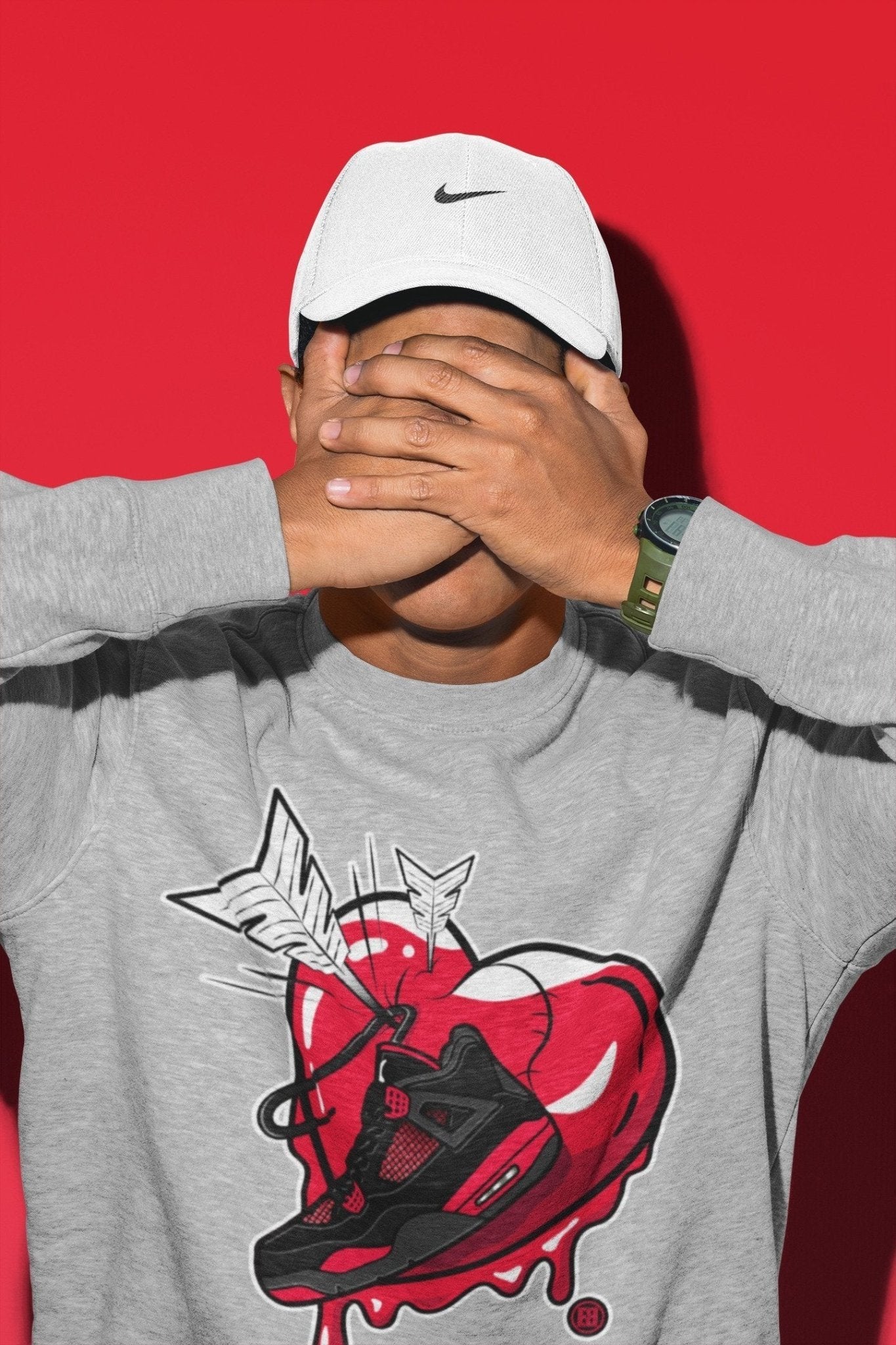 Mad In Love Unisex Tops - Air Jordan 4 Red Thunder