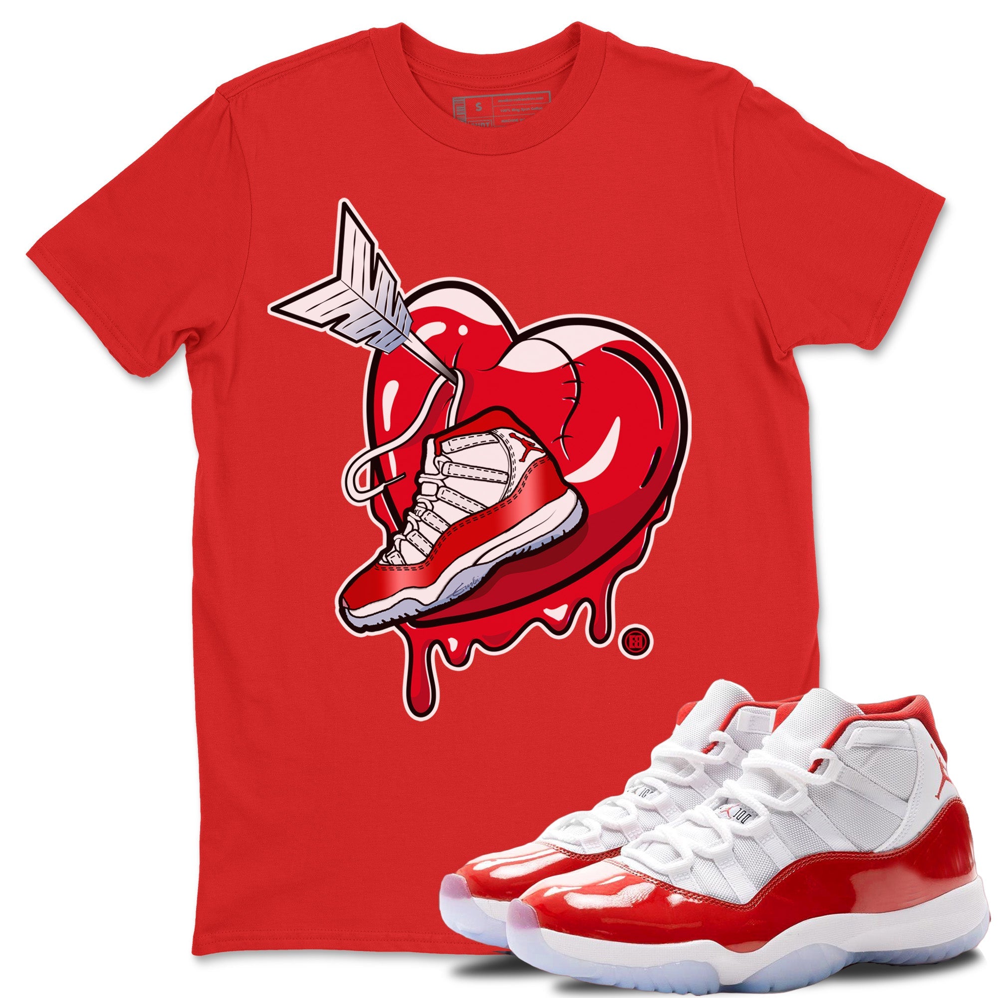 Mad In Love Unisex Tops - Air Jordan 11 Cherry