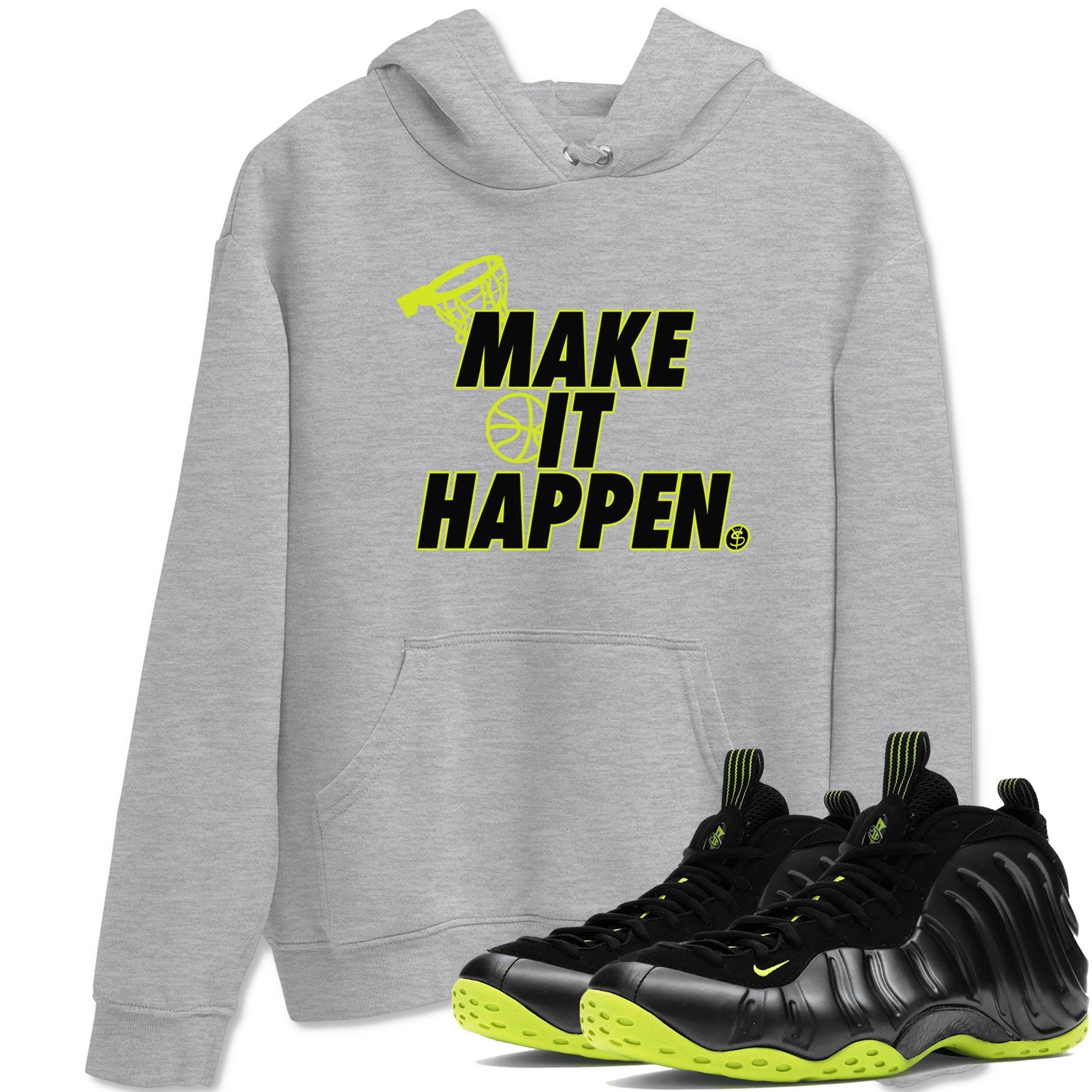 Make It Happen snkmatch Tees - Air Foamposite One Black Volt