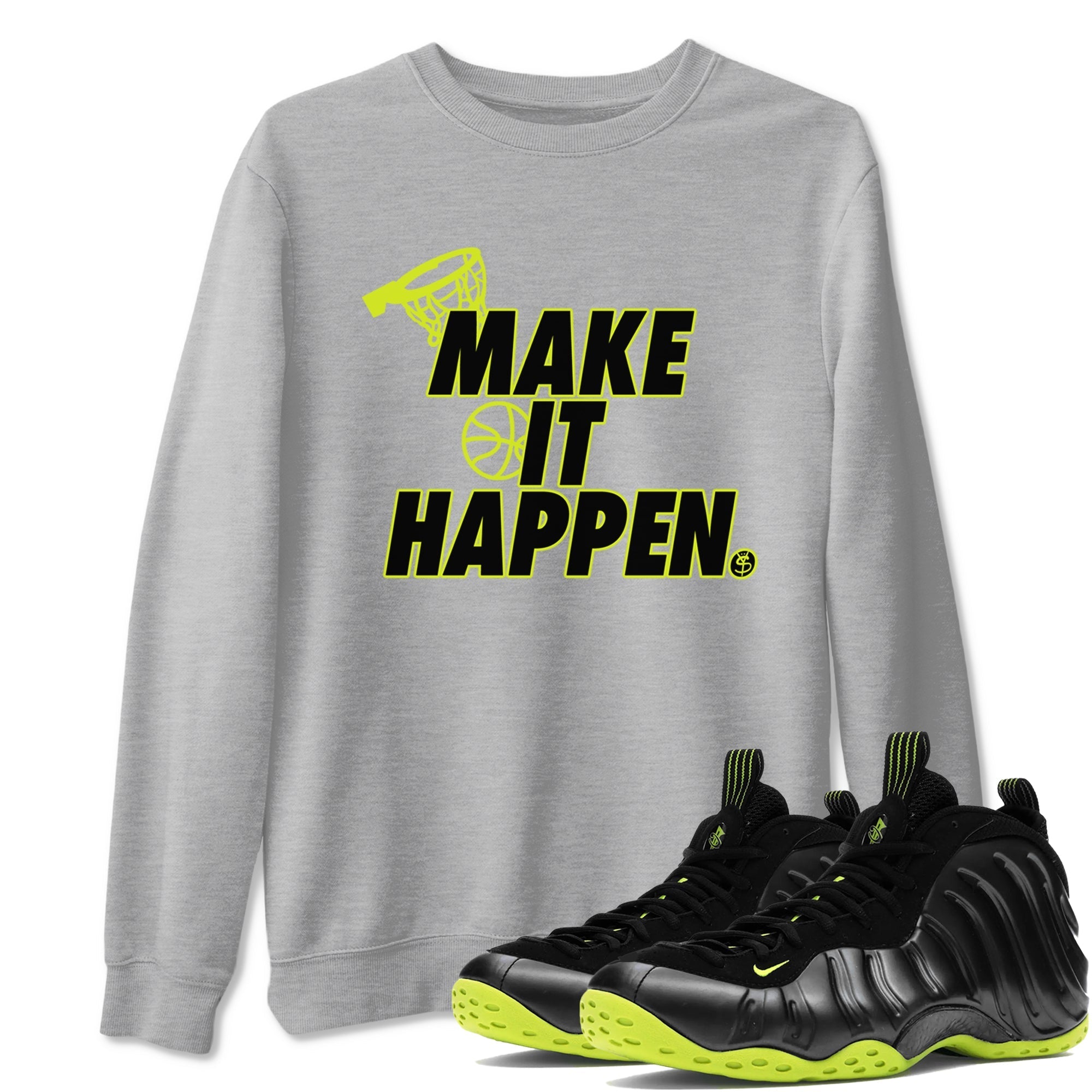 Make It Happen snkmatch Tees - Air Foamposite One Black Volt