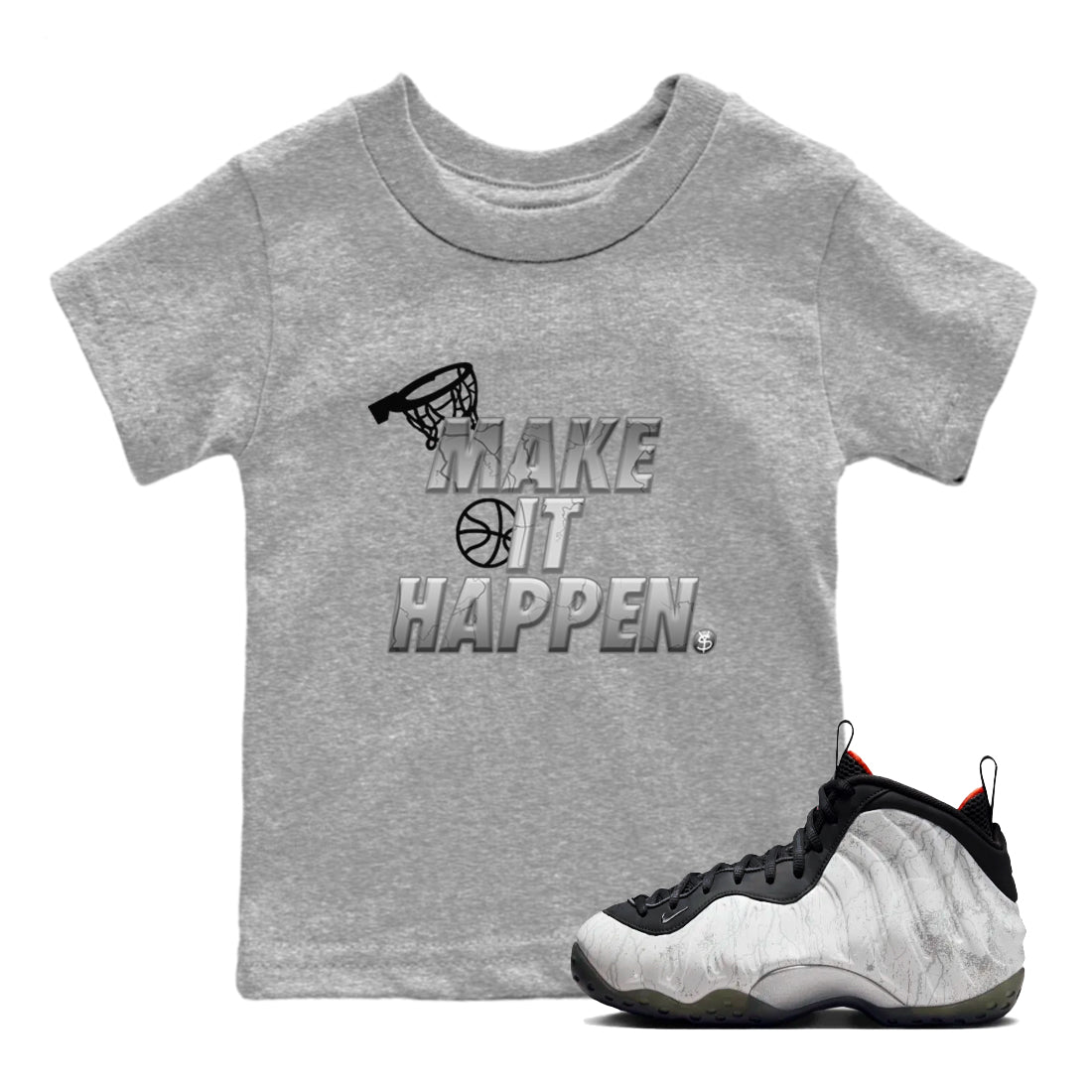 Make It Happen snkmatch Tees Kids - Air Foamposite One Jin