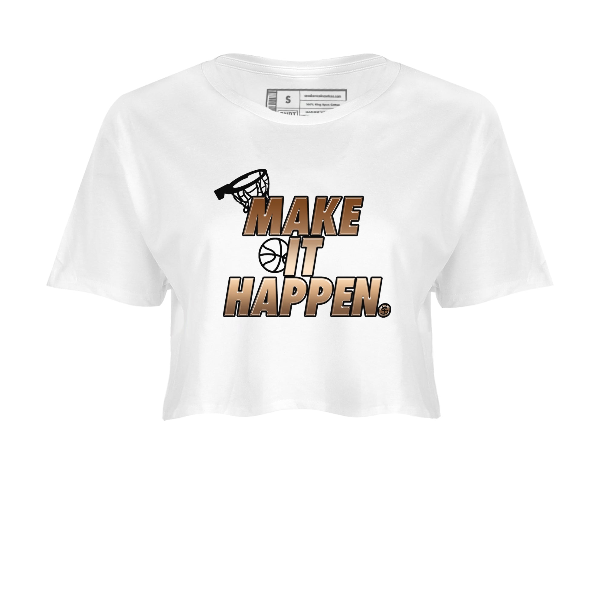 Make It Happen snkmatch Women's Top - Air Foamposite One Metallic Copper