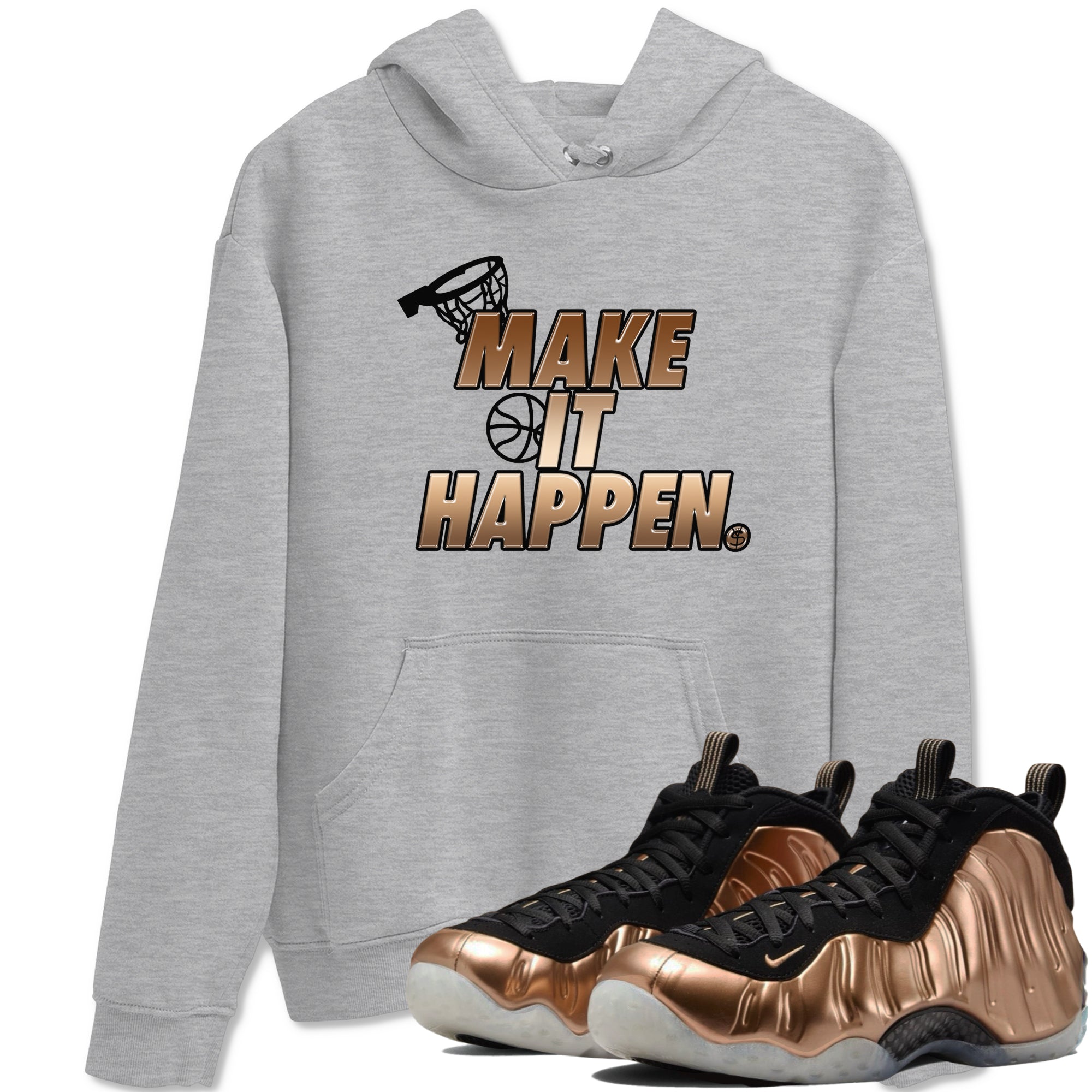 Make It Happen snkmatch Tees - Air Foamposite One Metallic Copper