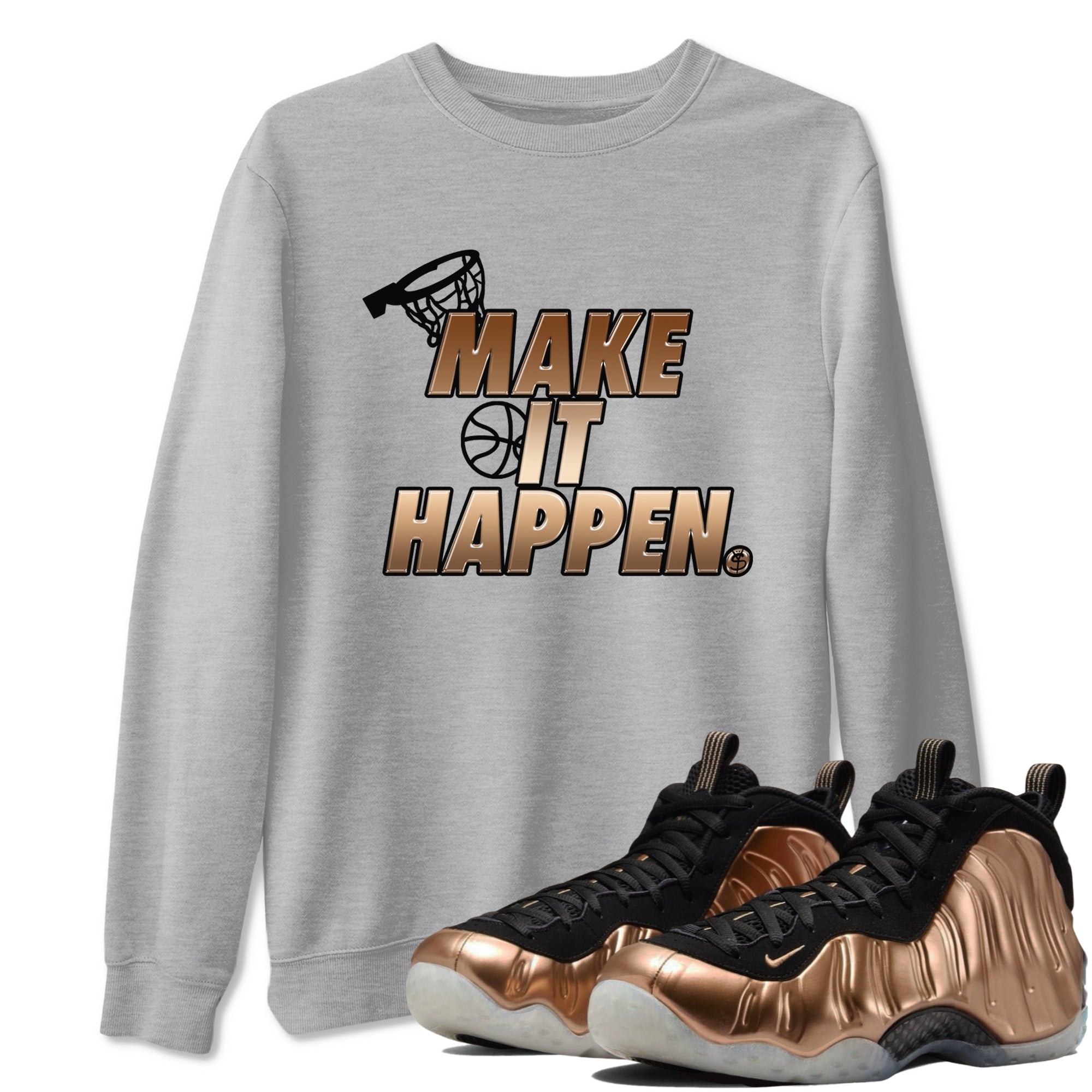 Make It Happen snkmatch Tees - Air Foamposite One Metallic Copper