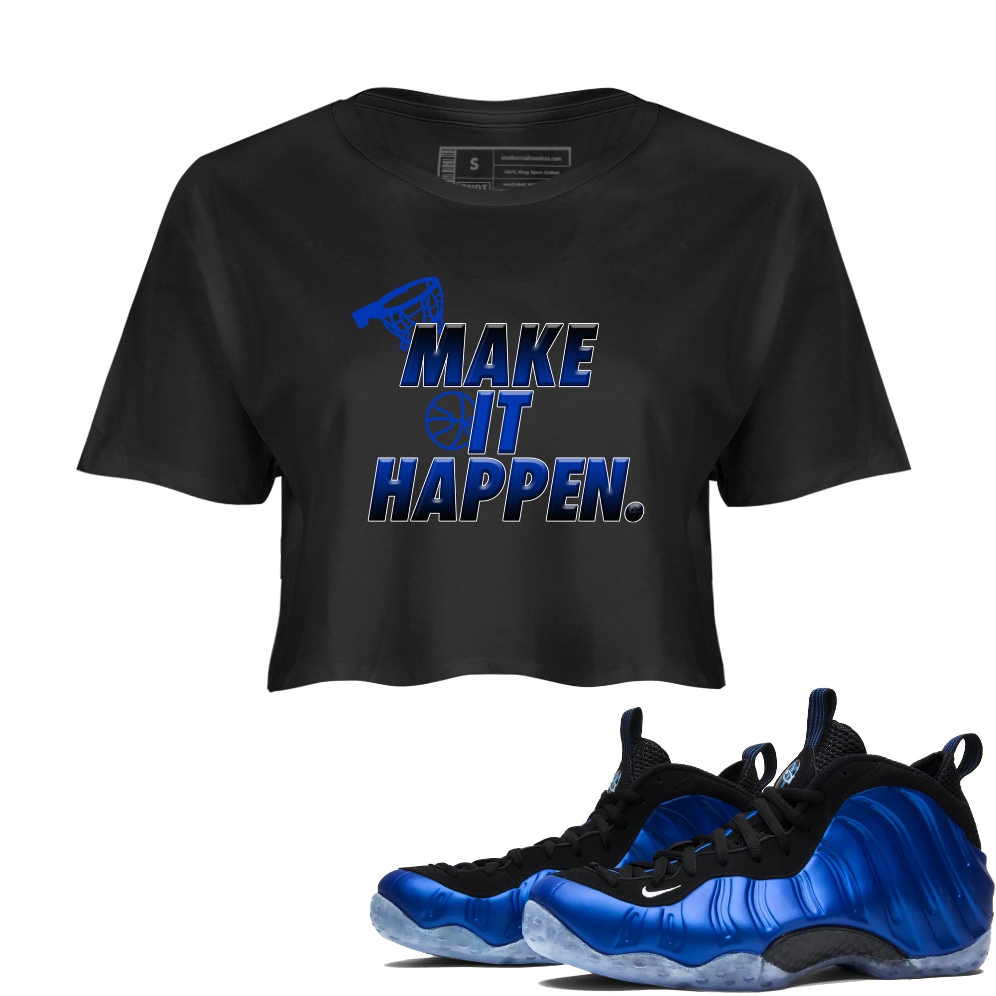 Make It Happen snkmatch Women's Top - Air Foamposite One Royal