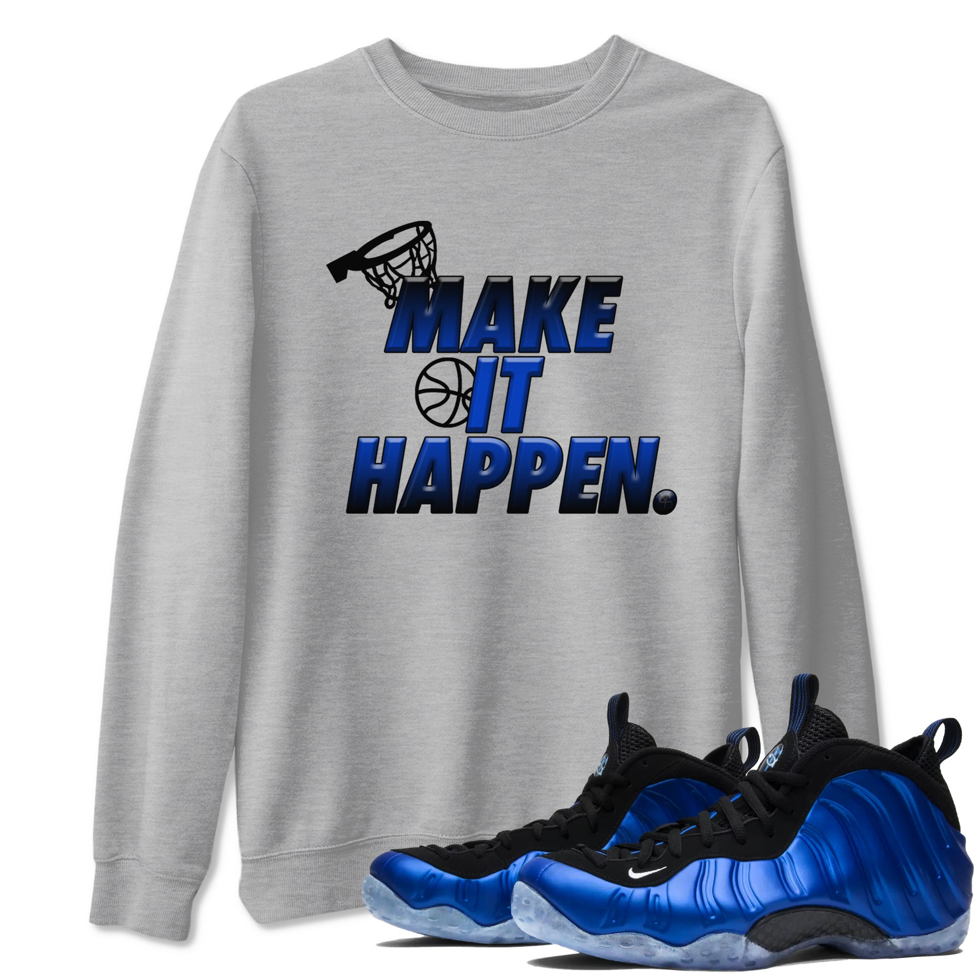 Make It Happen snkmatch Tees - Air Foamposite One Royal