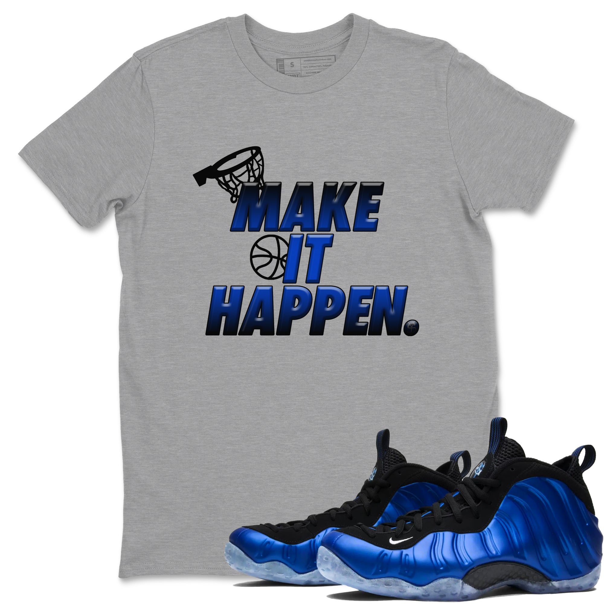 Make It Happen snkmatch Tees - Air Foamposite One Royal