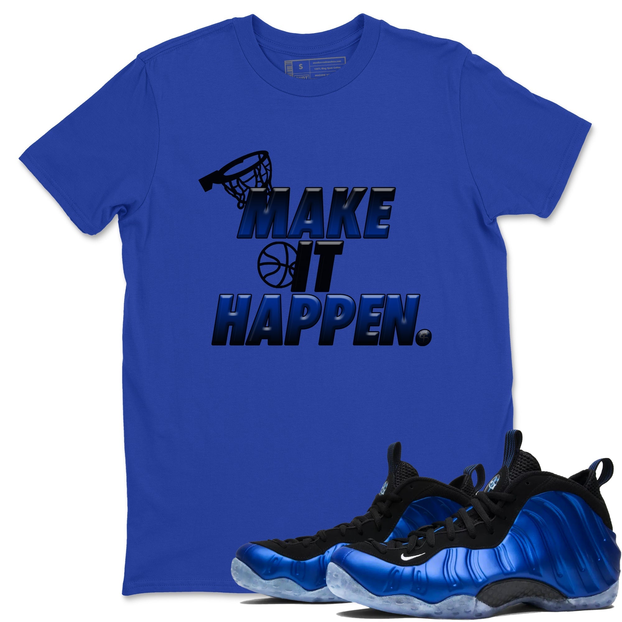 Make It Happen snkmatch Tees - Air Foamposite One Royal