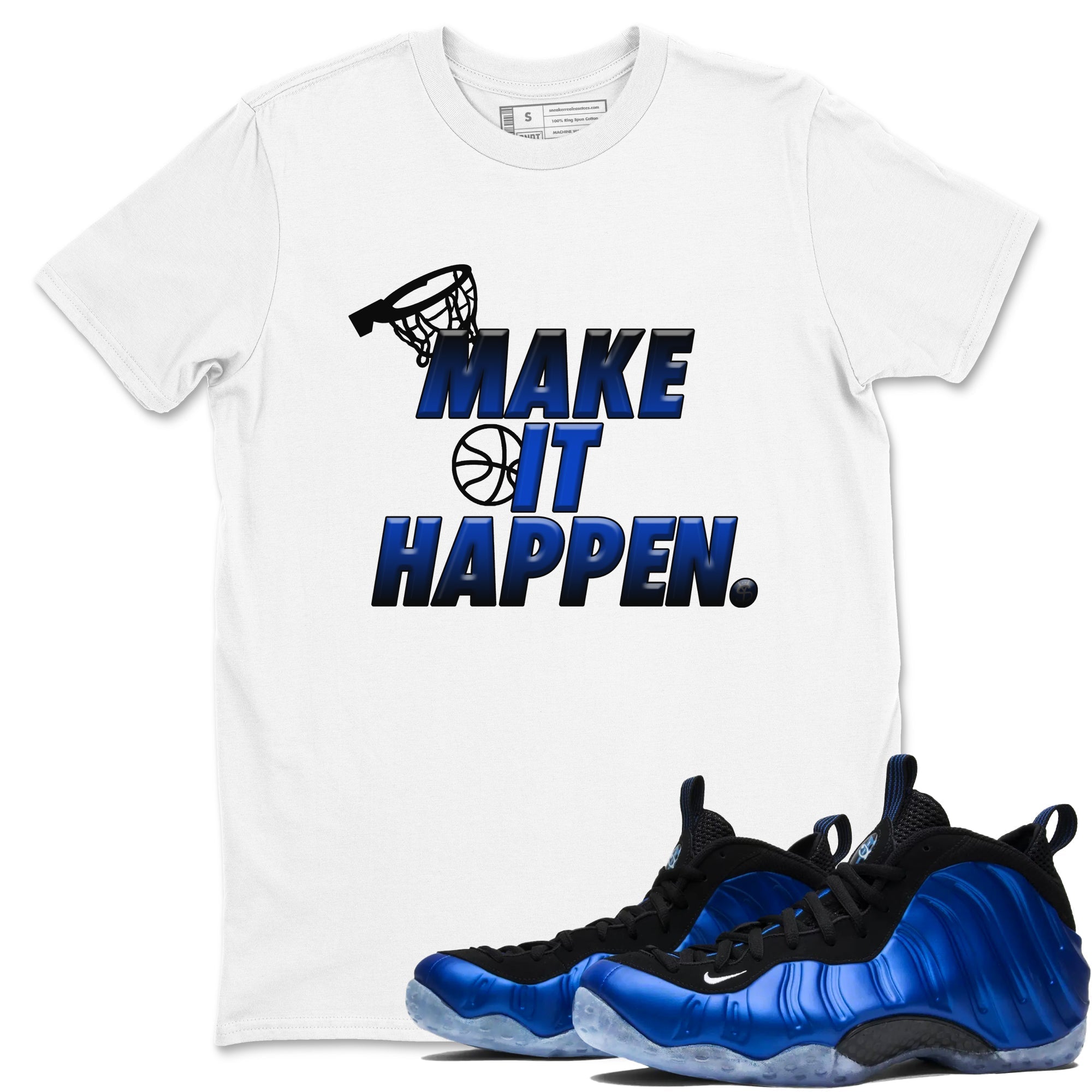 Make It Happen snkmatch Tees - Air Foamposite One Royal