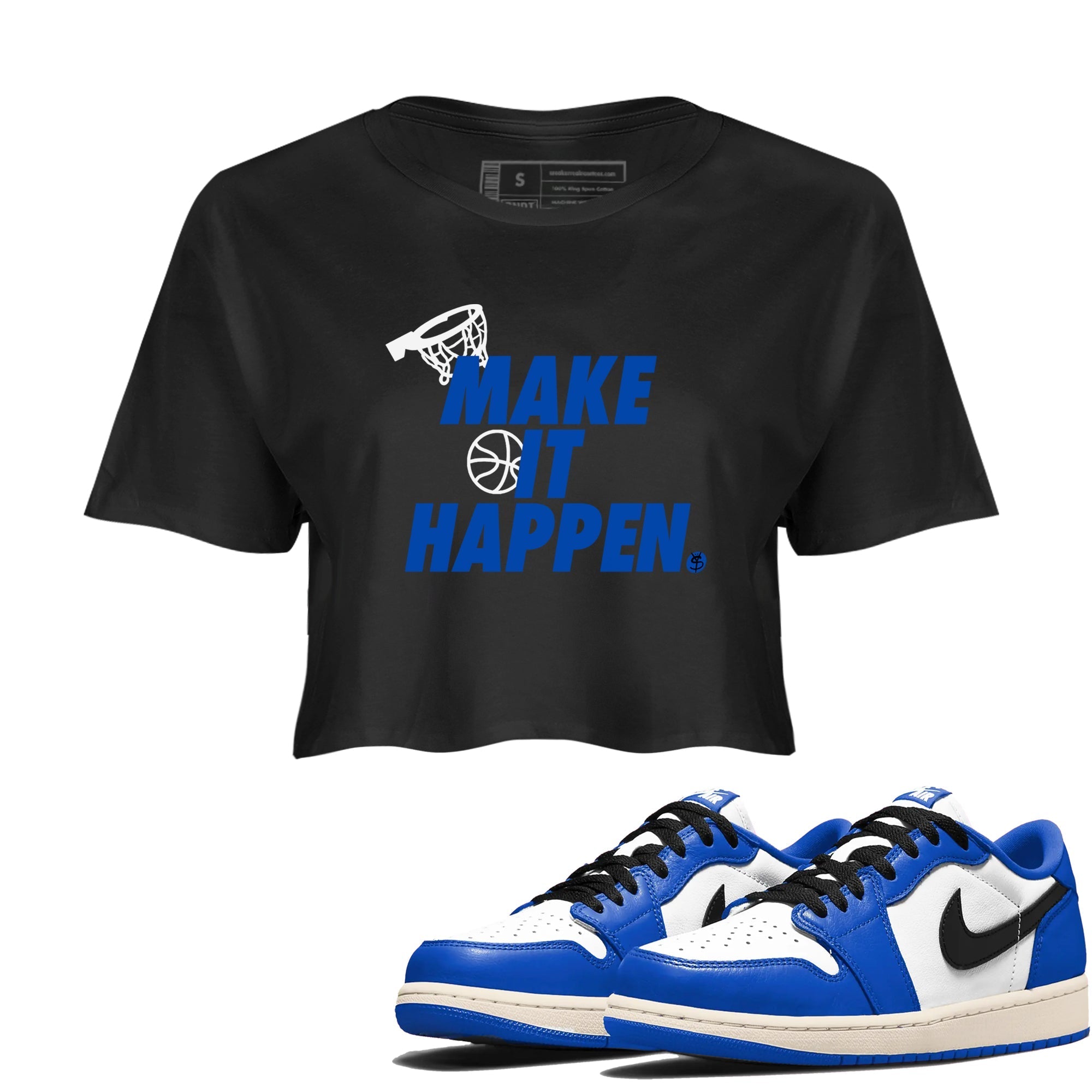 Make It Happen snkmatch Women's Top - Air Jordan 1 Game Royal