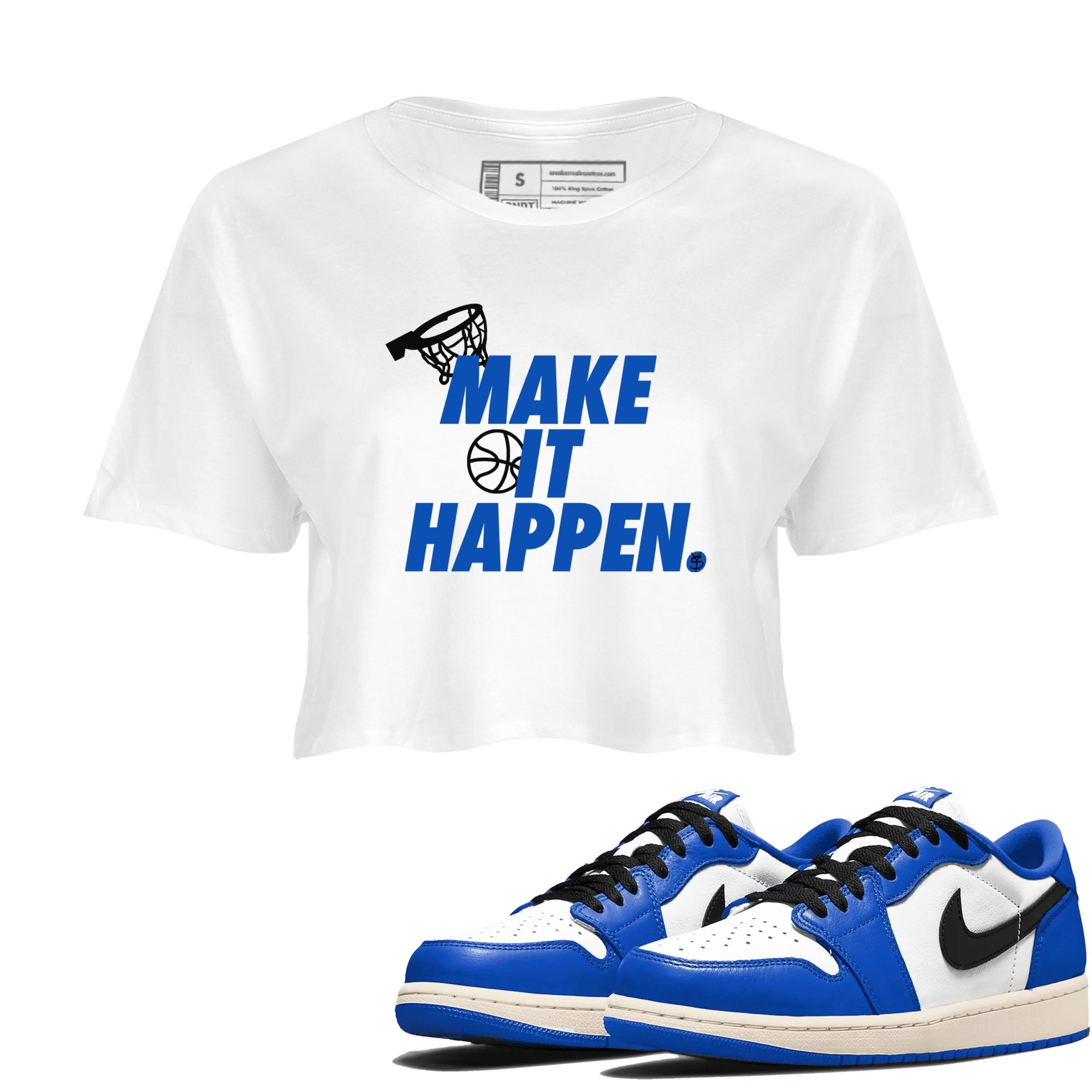 Make It Happen snkmatch Women's Top - Air Jordan 1 Game Royal