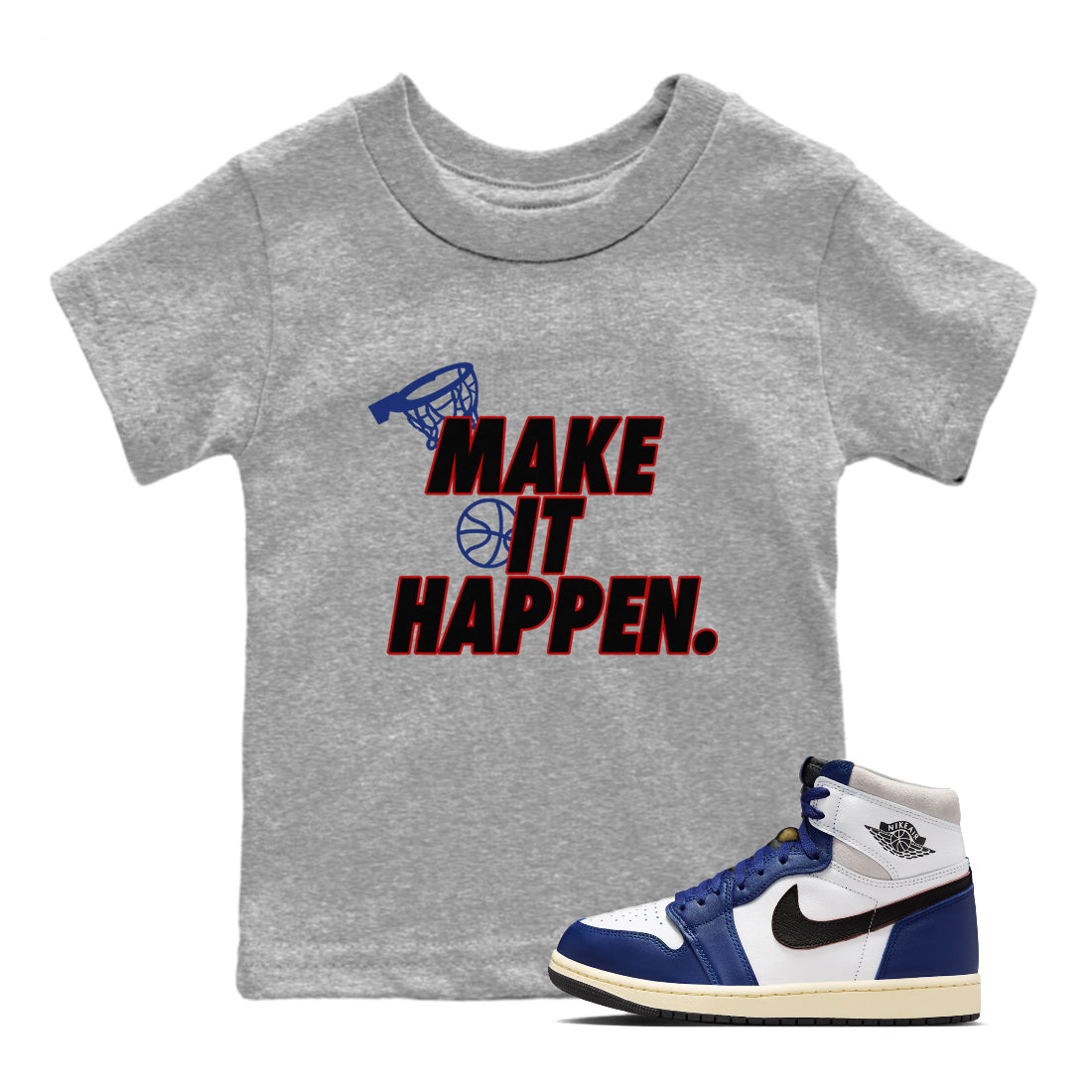 Make It Happen snkmatch Tees Kids - Air Jordan 1 Rare Air