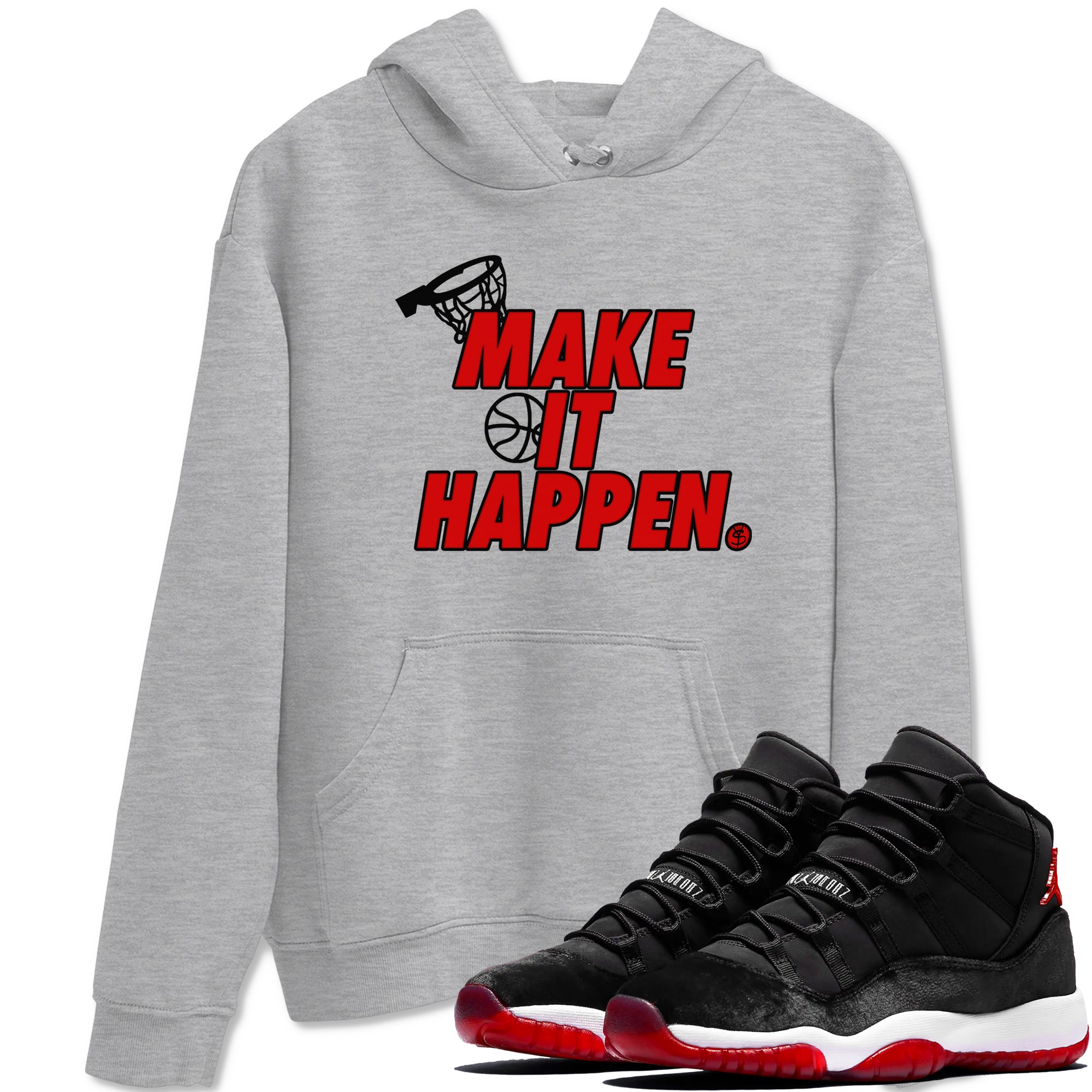 Make It Happen snkmatch Tees - Air Jordan 11 Bred Velvet