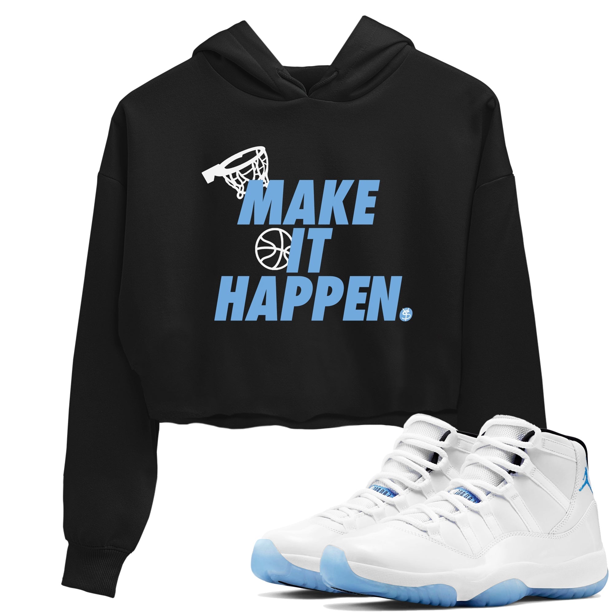 Make It Happen snkmatch Women's Top - Air Jordan 11 Legend Blue