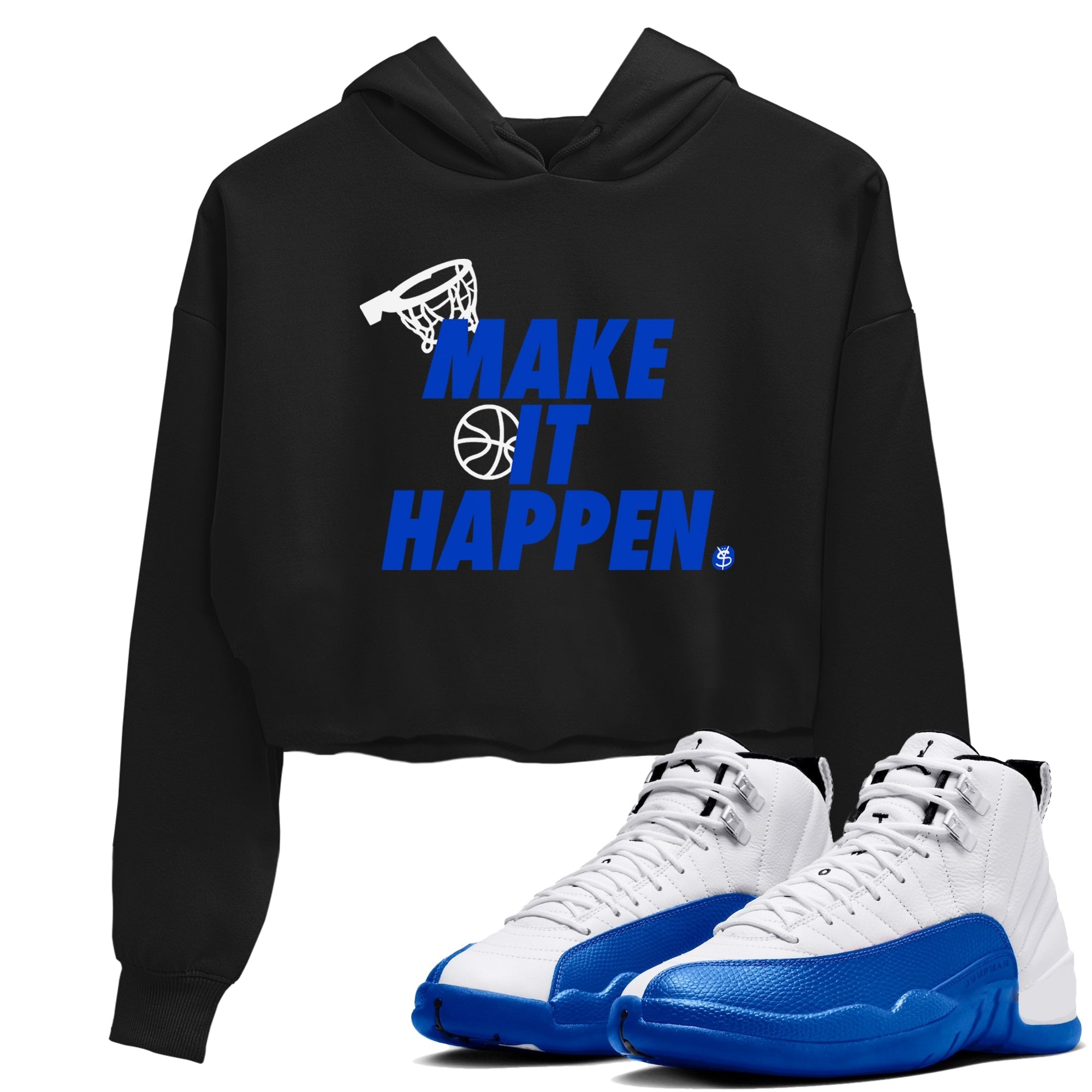 Make It Happen snkmatch Women's Top - Air Jordan 12 Blueberry