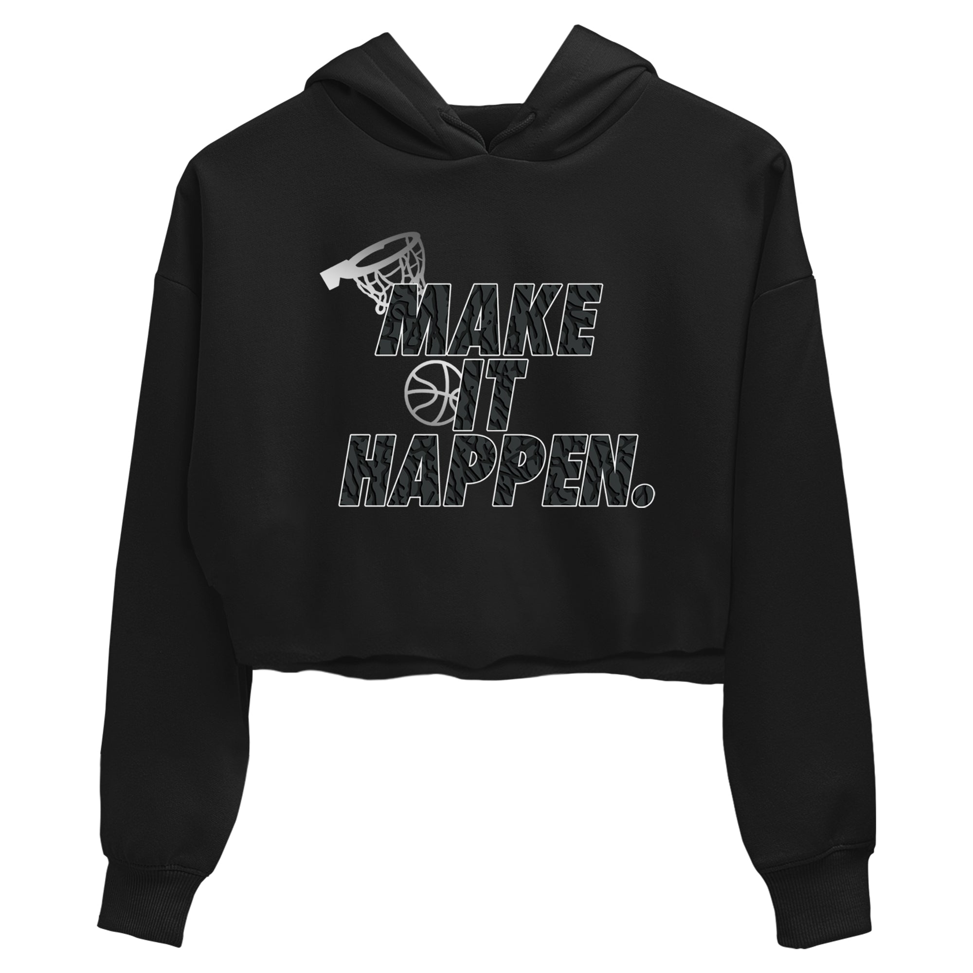 Make It Happen snkmatch Women's Top - Air Jordan 3 Black Cat