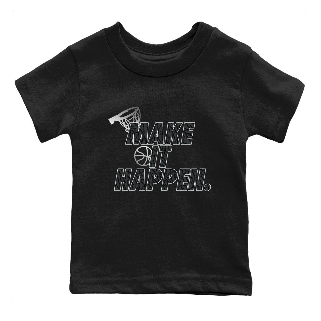 Make It Happen snkmatch Tees Kids - Air Jordan 3 Black Cat