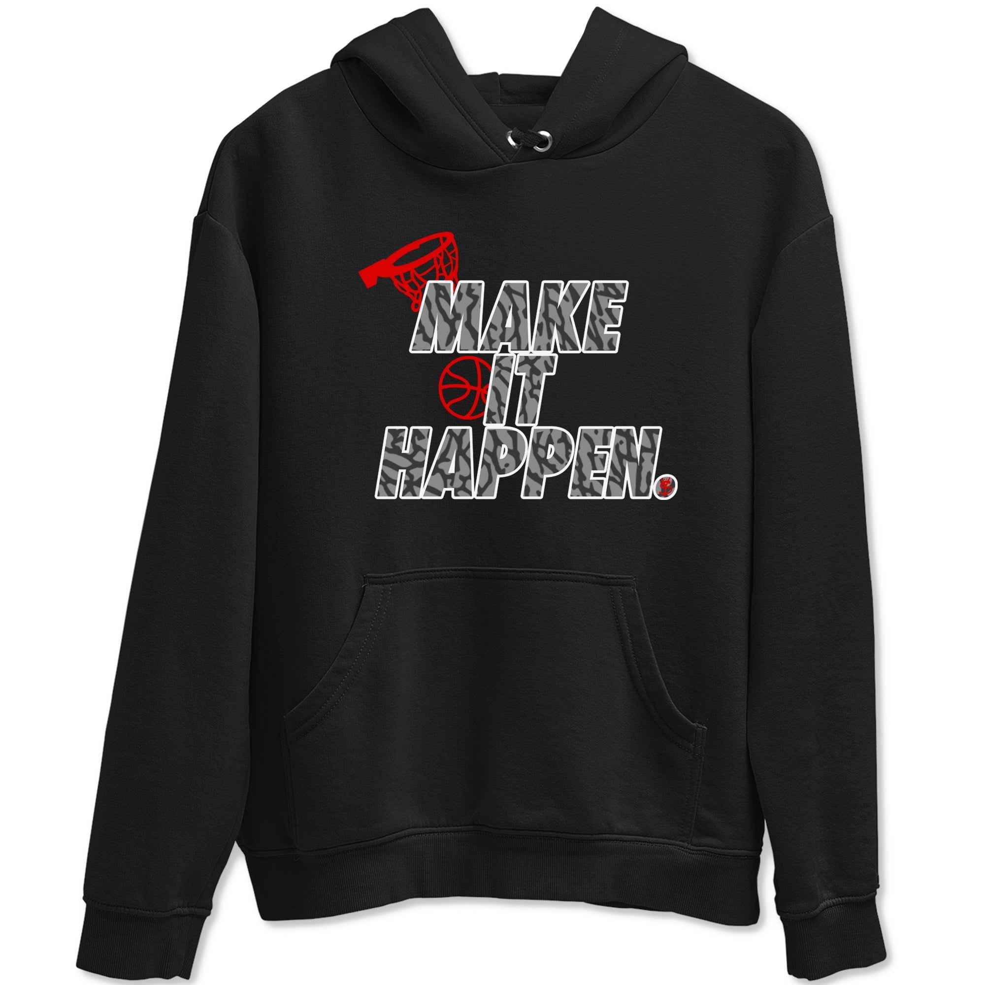 Make It Happen snkmatch Tees - Air Jordan 3 Black Cement