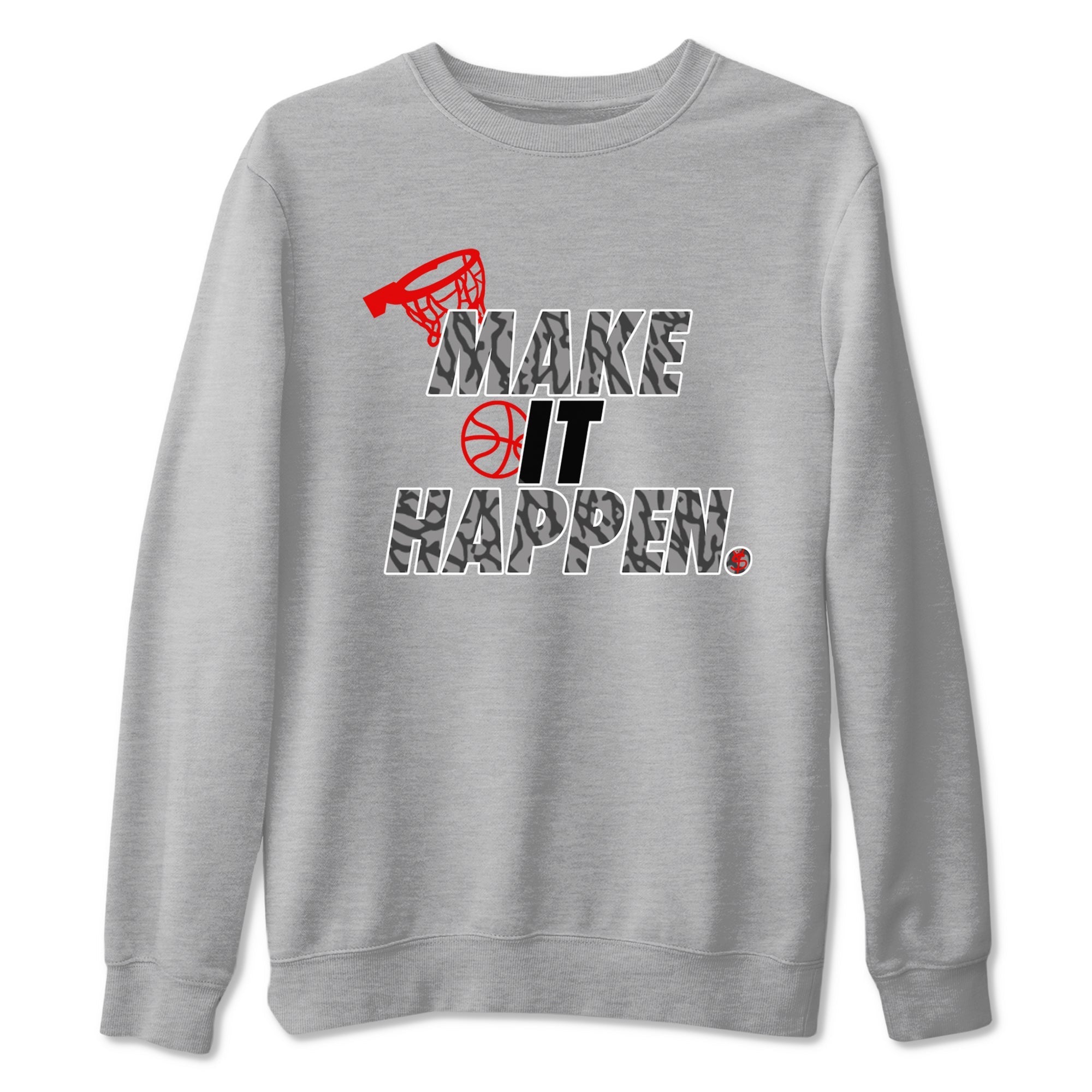 Make It Happen snkmatch Tees - Air Jordan 3 Black Cement