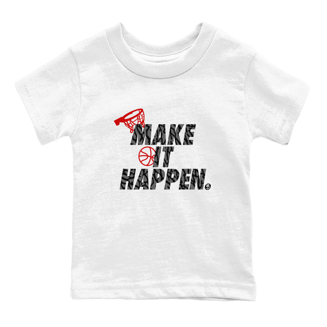 Make It Happen snkmatch Tees Kids - Air Jordan 3 Cement Grey