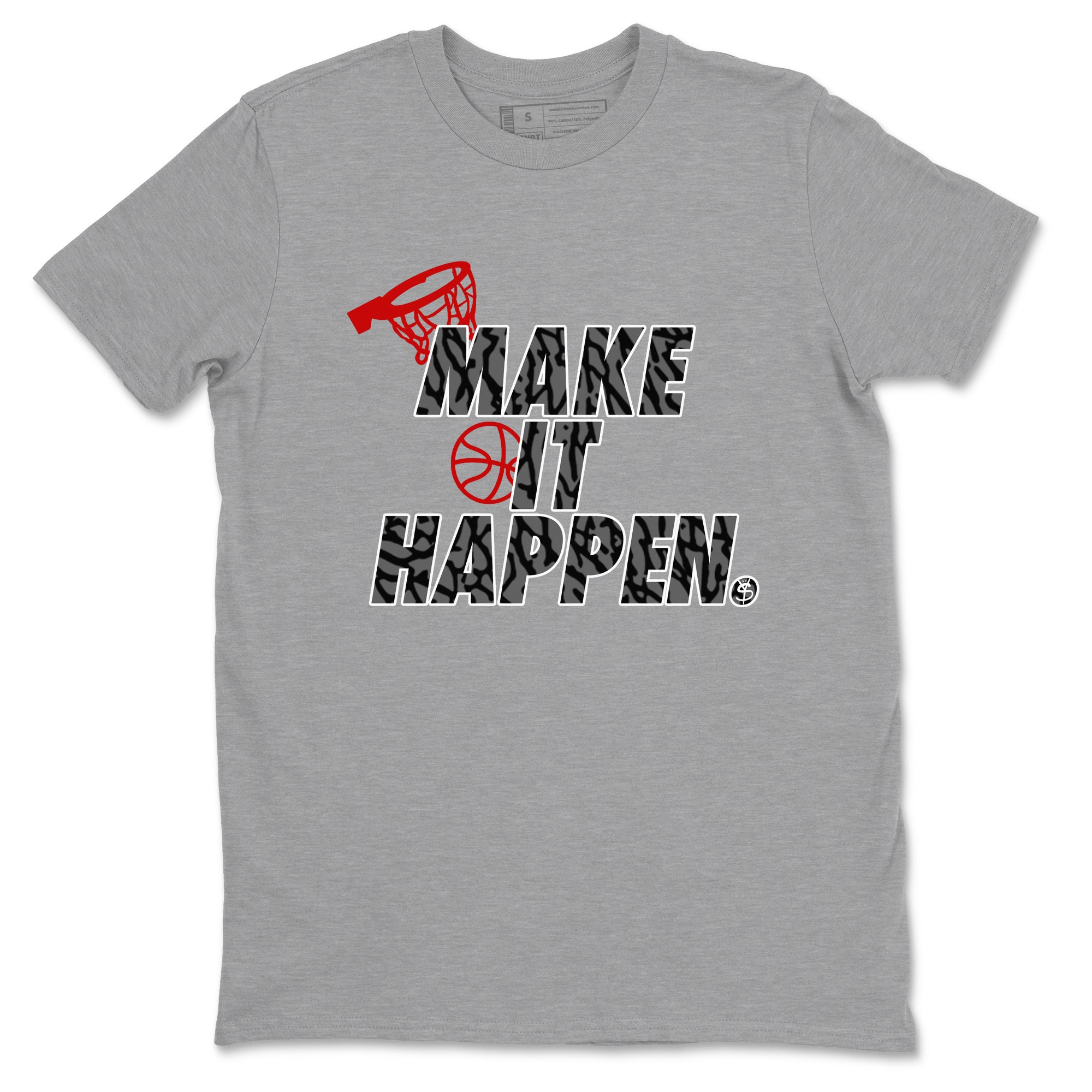 Make It Happen snkmatch Tees - Air Jordan 3 Cement Grey