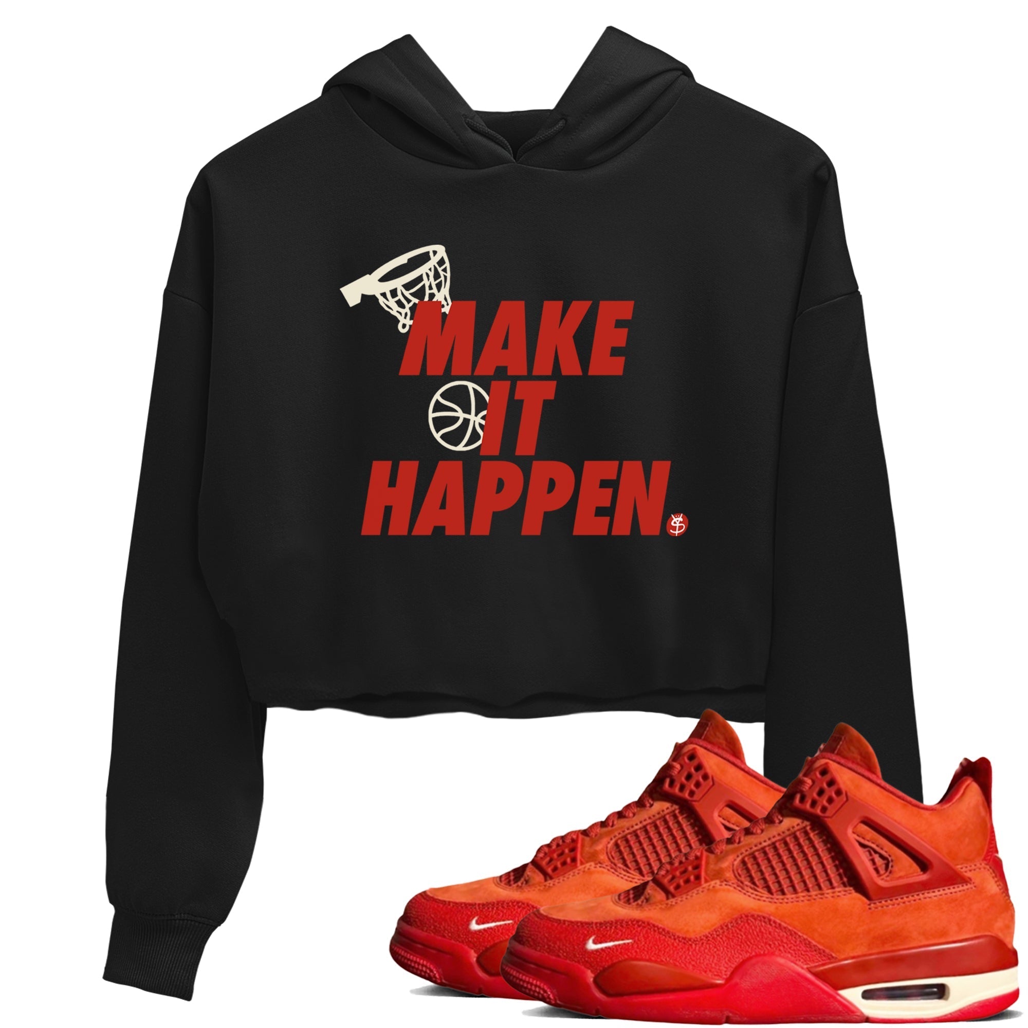 Make It Happen snkmatch Women's Top - Air Jordan 4 Brick By Brick