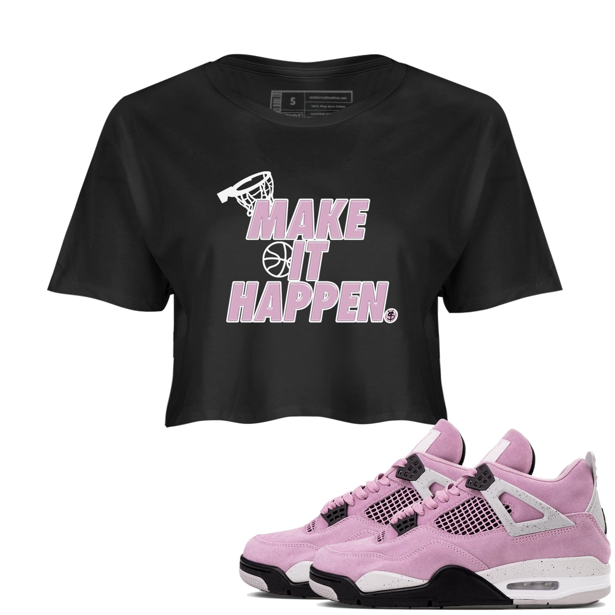 Make It Happen snkmatch Women's Top - Air Jordan 4 Orchid