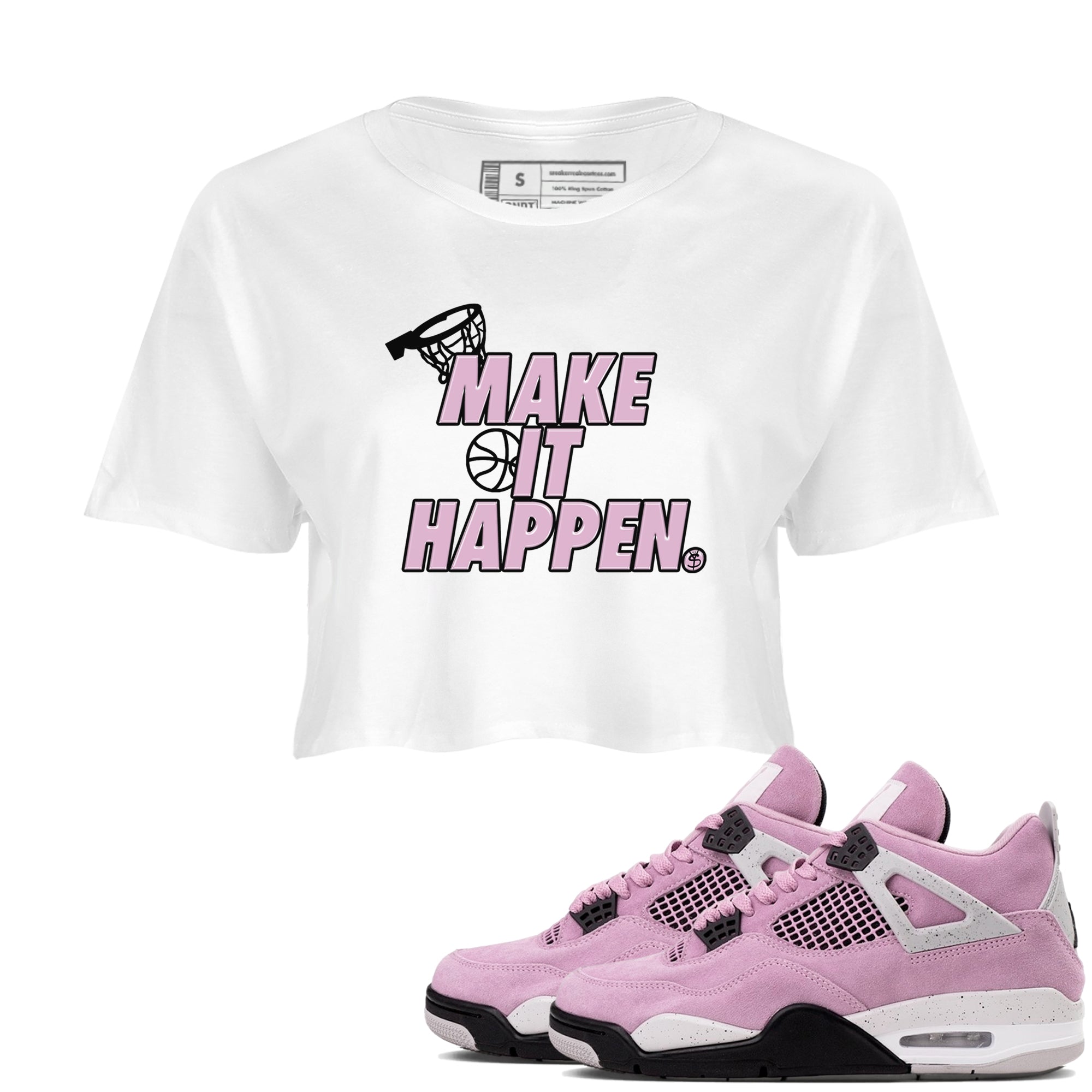 Make It Happen snkmatch Women's Top - Air Jordan 4 Orchid