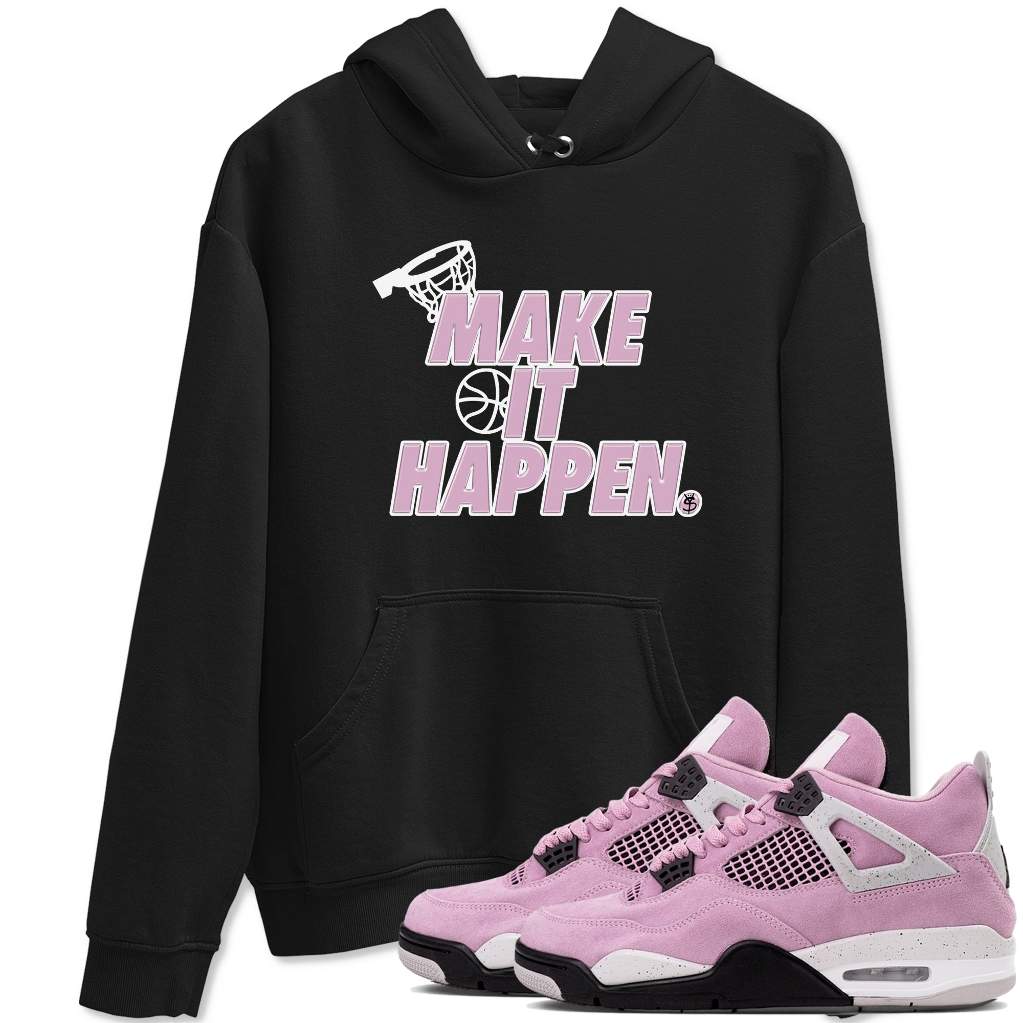 Make It Happen snkmatch Tees - Air Jordan 4 Orchid