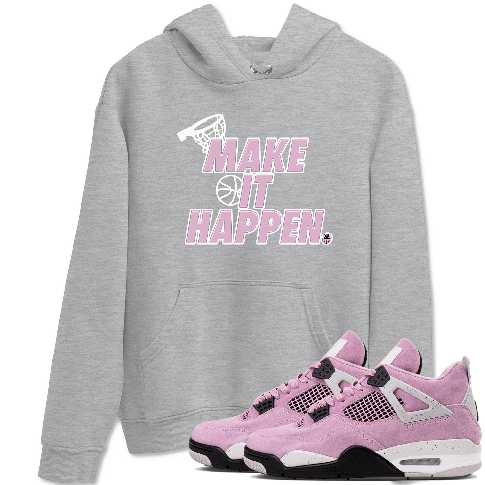 Make It Happen snkmatch Tees - Air Jordan 4 Orchid