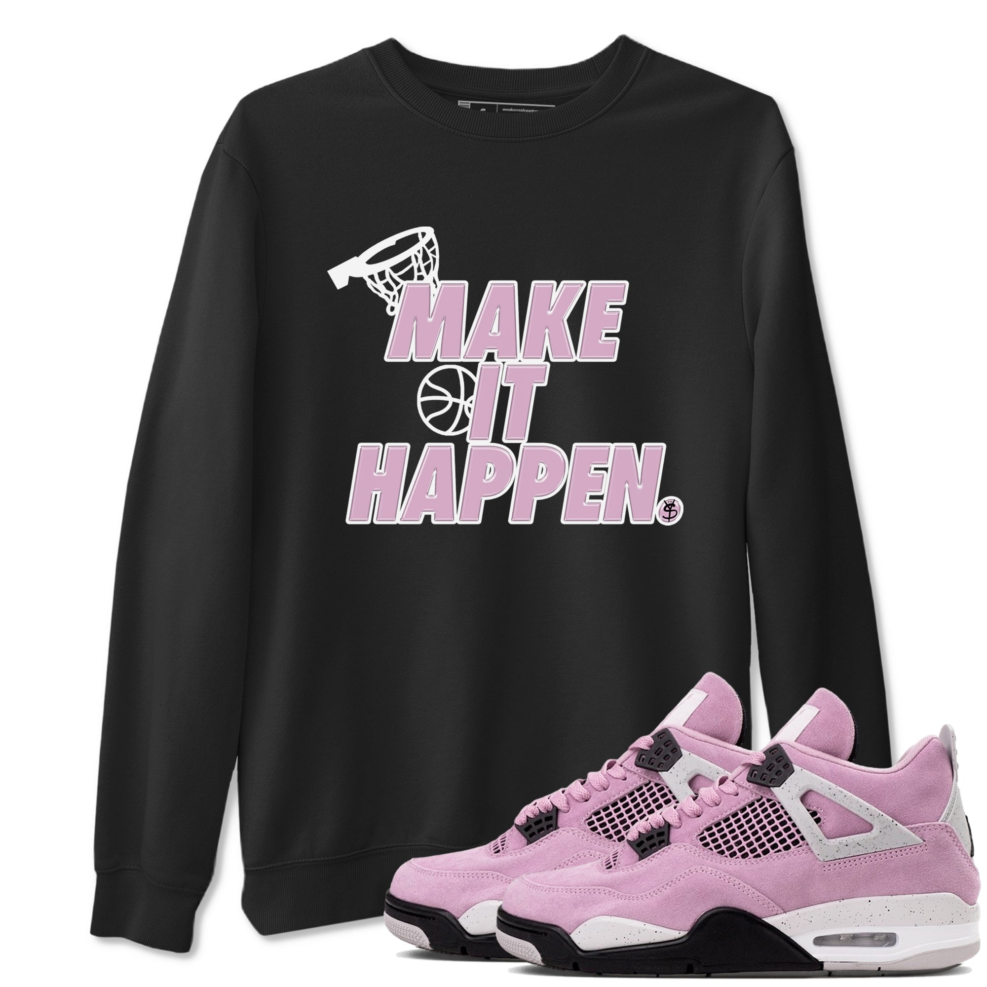Make It Happen snkmatch Tees - Air Jordan 4 Orchid