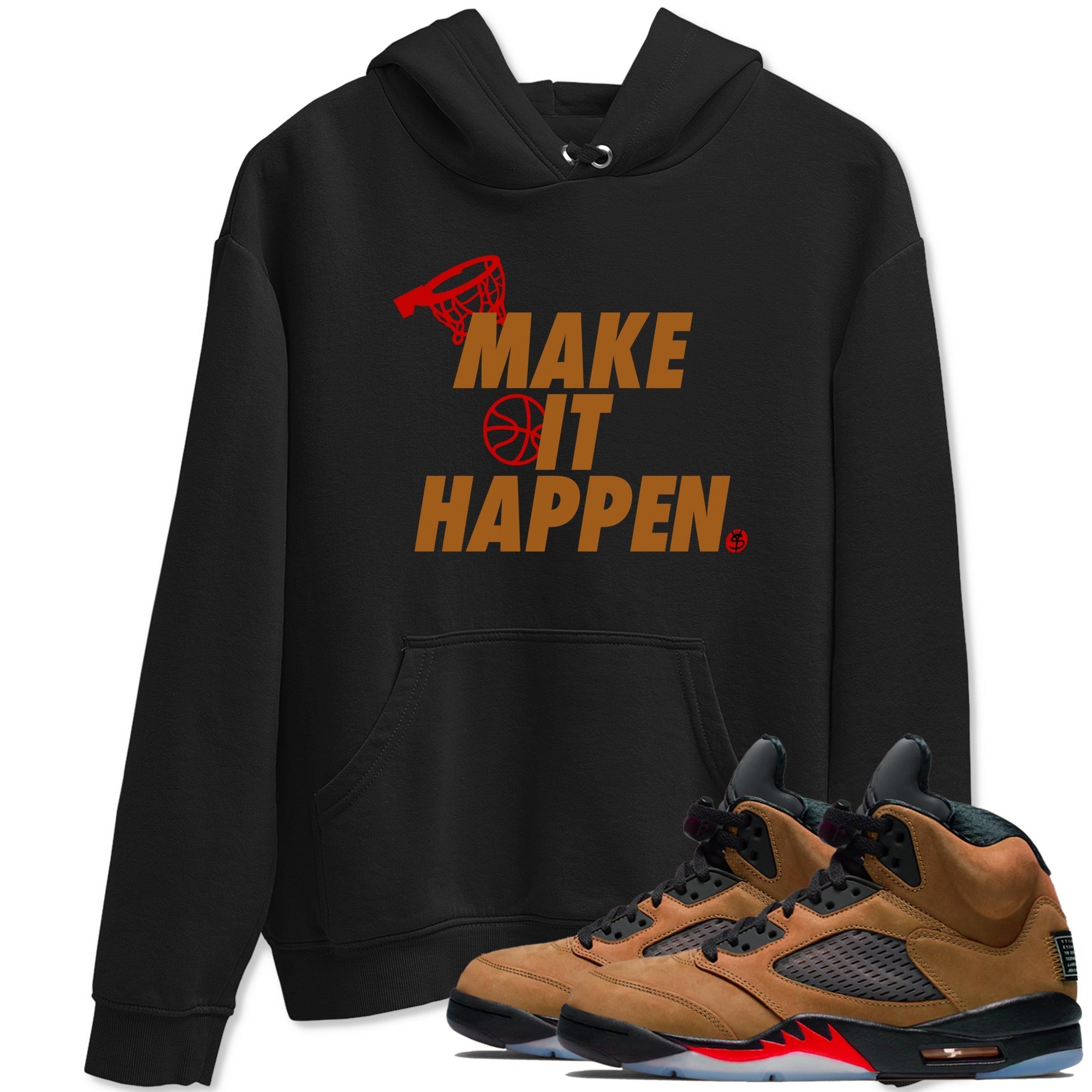 Make It Happen snkmatch Tees - Air Jordan 5 Archaeo Brown