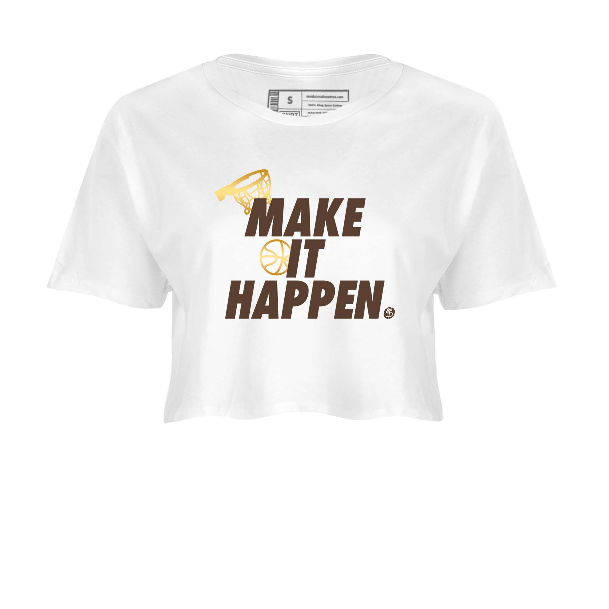 Make It Happen snkmatch Women's Top - Air Jordan 5 Golden Ticket