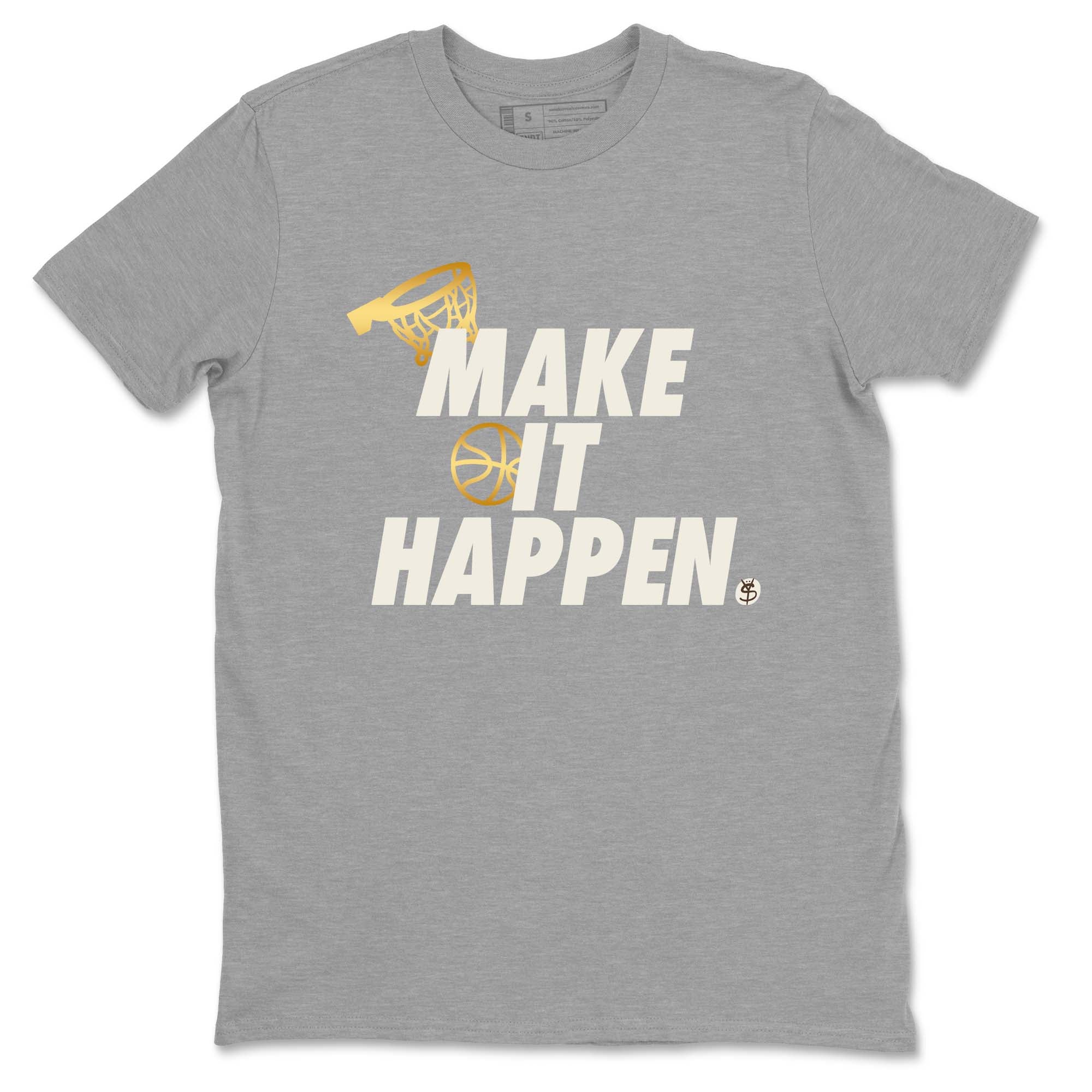 Make It Happen snkmatch Tees - Air Jordan 5 Golden Ticket