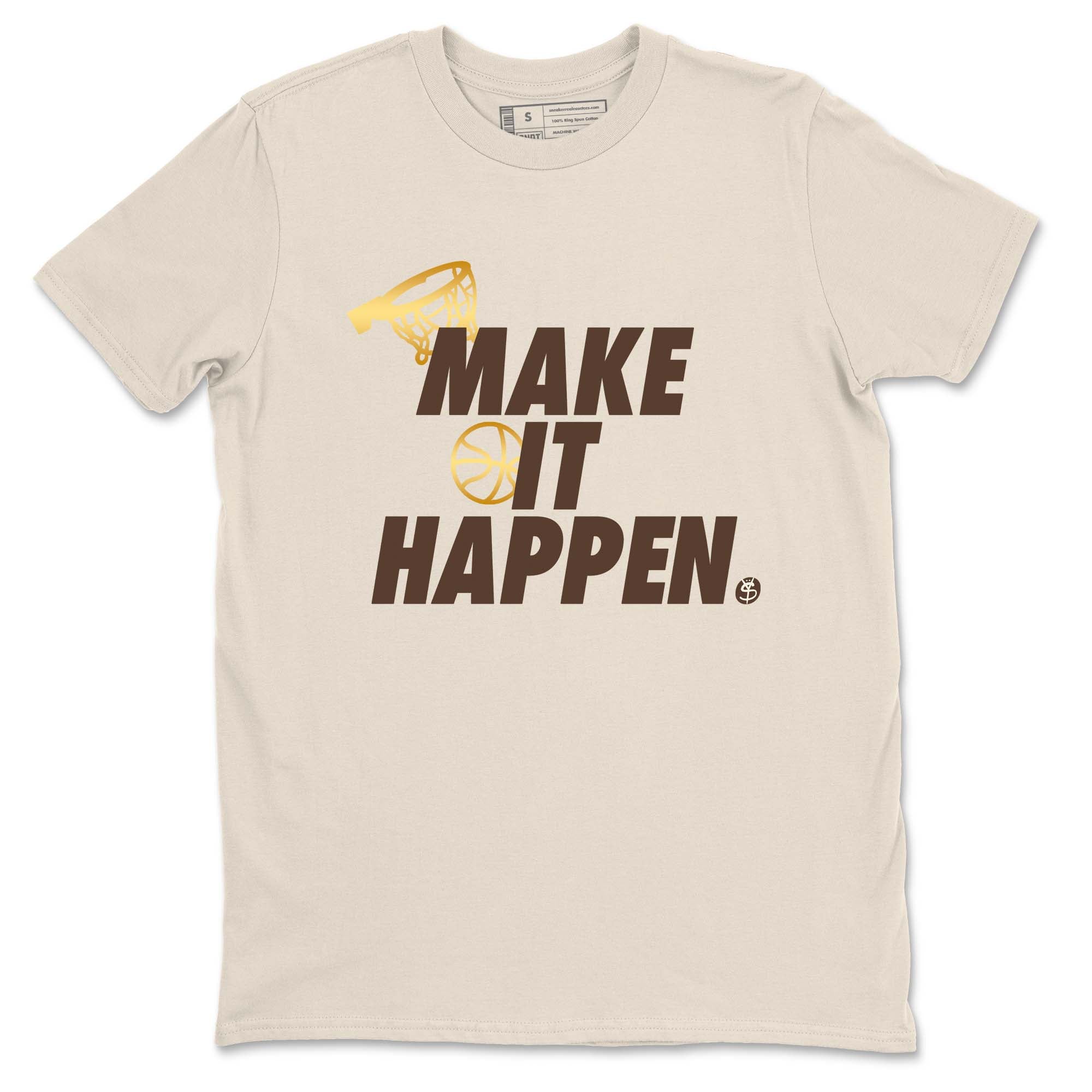 Make It Happen snkmatch Tees - Air Jordan 5 Golden Ticket