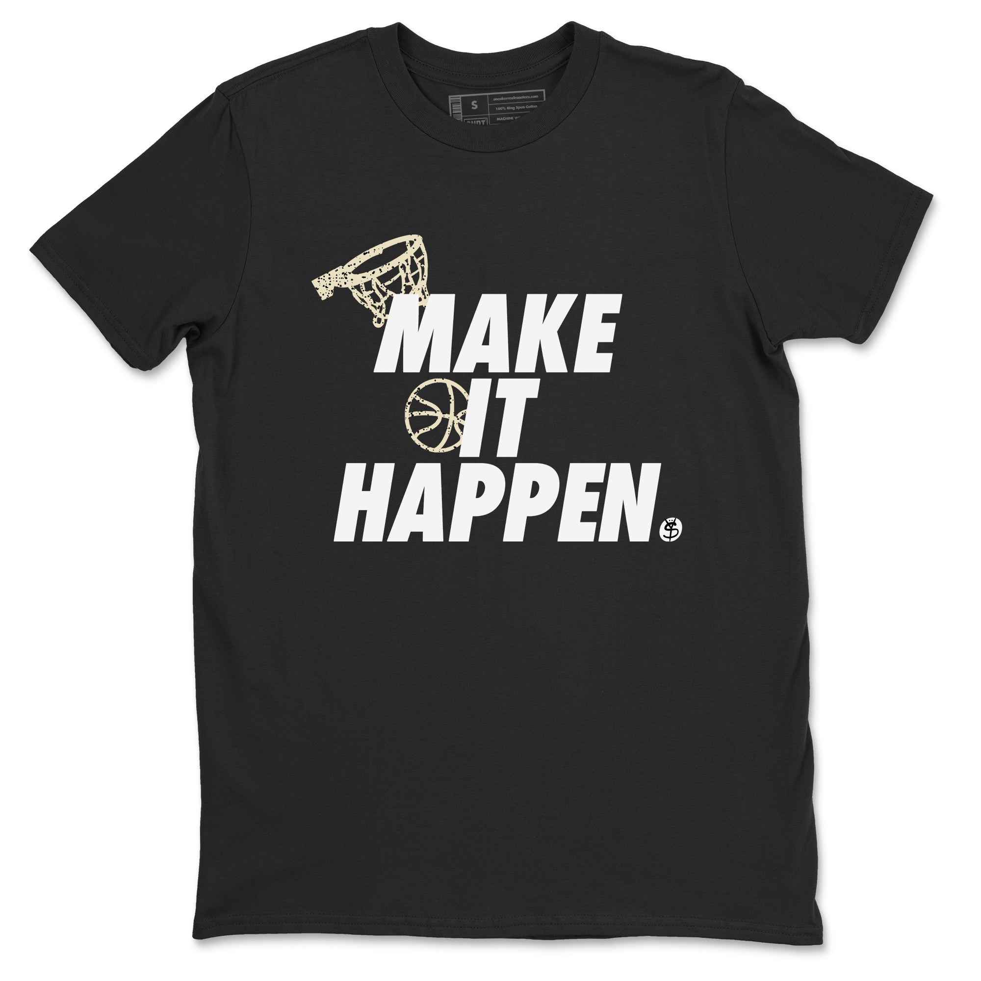 Make It Happen snkmatch Tees - Air Jordan 5 White Black