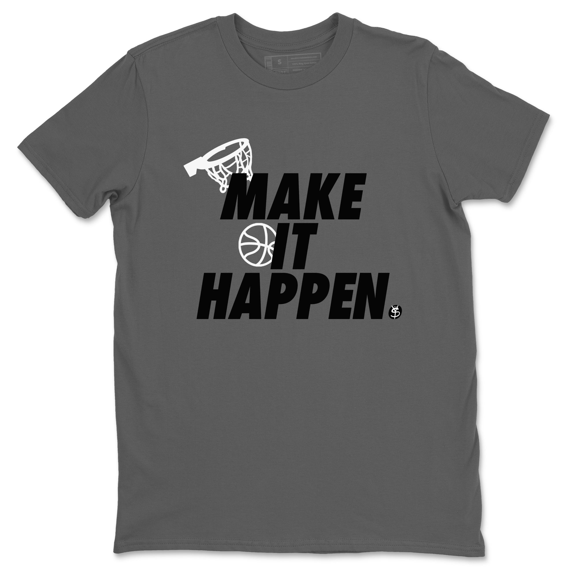 Make It Happen snkmatch Tees - Air Jordan 5 White Black