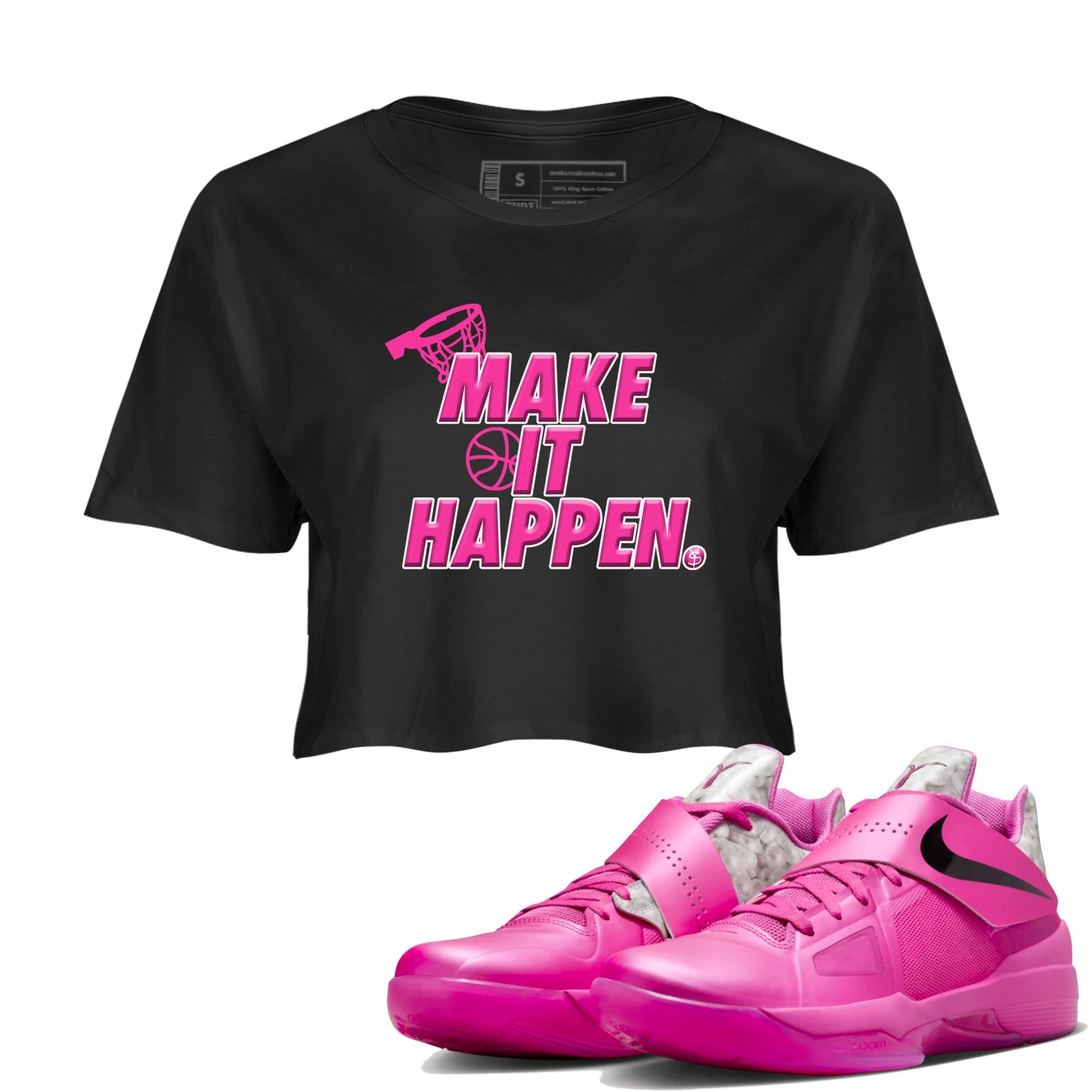 Make It Happen snkmatch Women's Top - Nike KD 4 Aunt Pearl