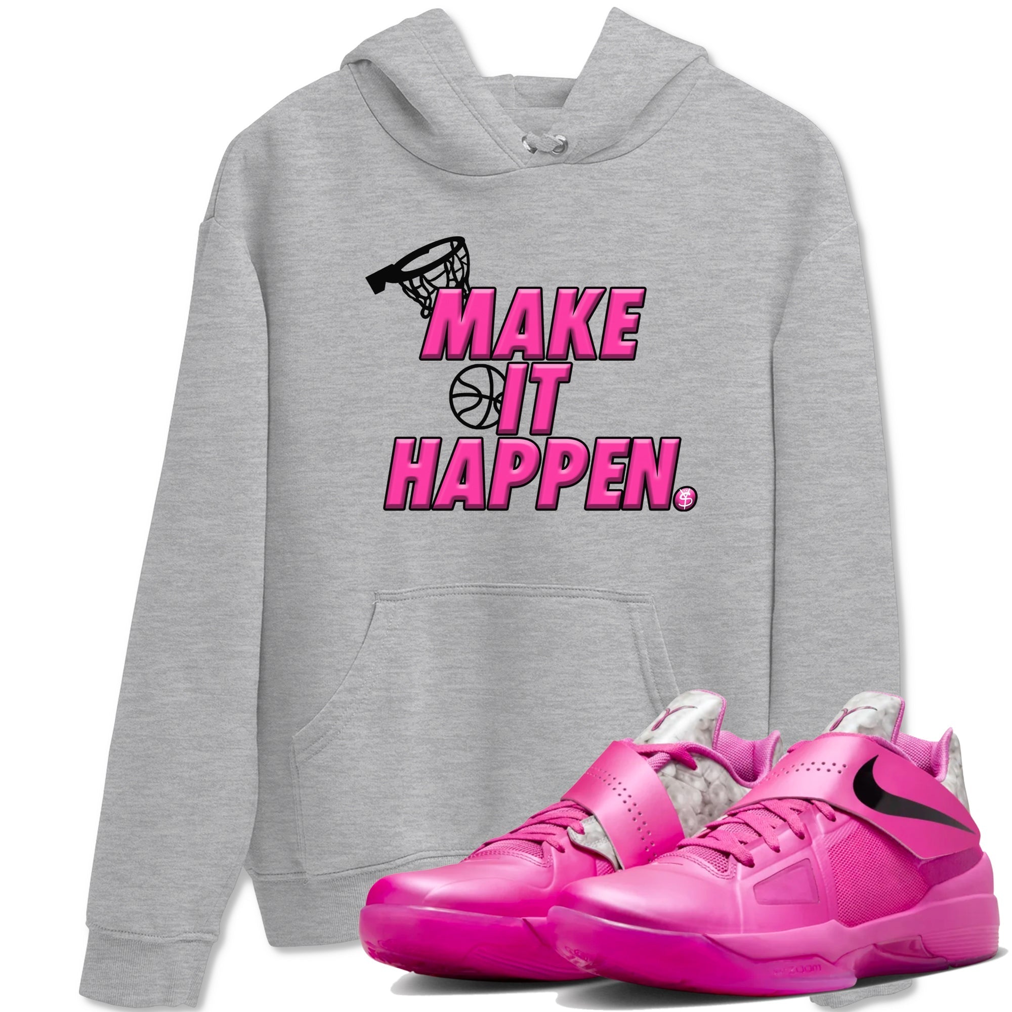 Make It Happen snkmatch Tees - Nike KD 4 Aunt Pearl
