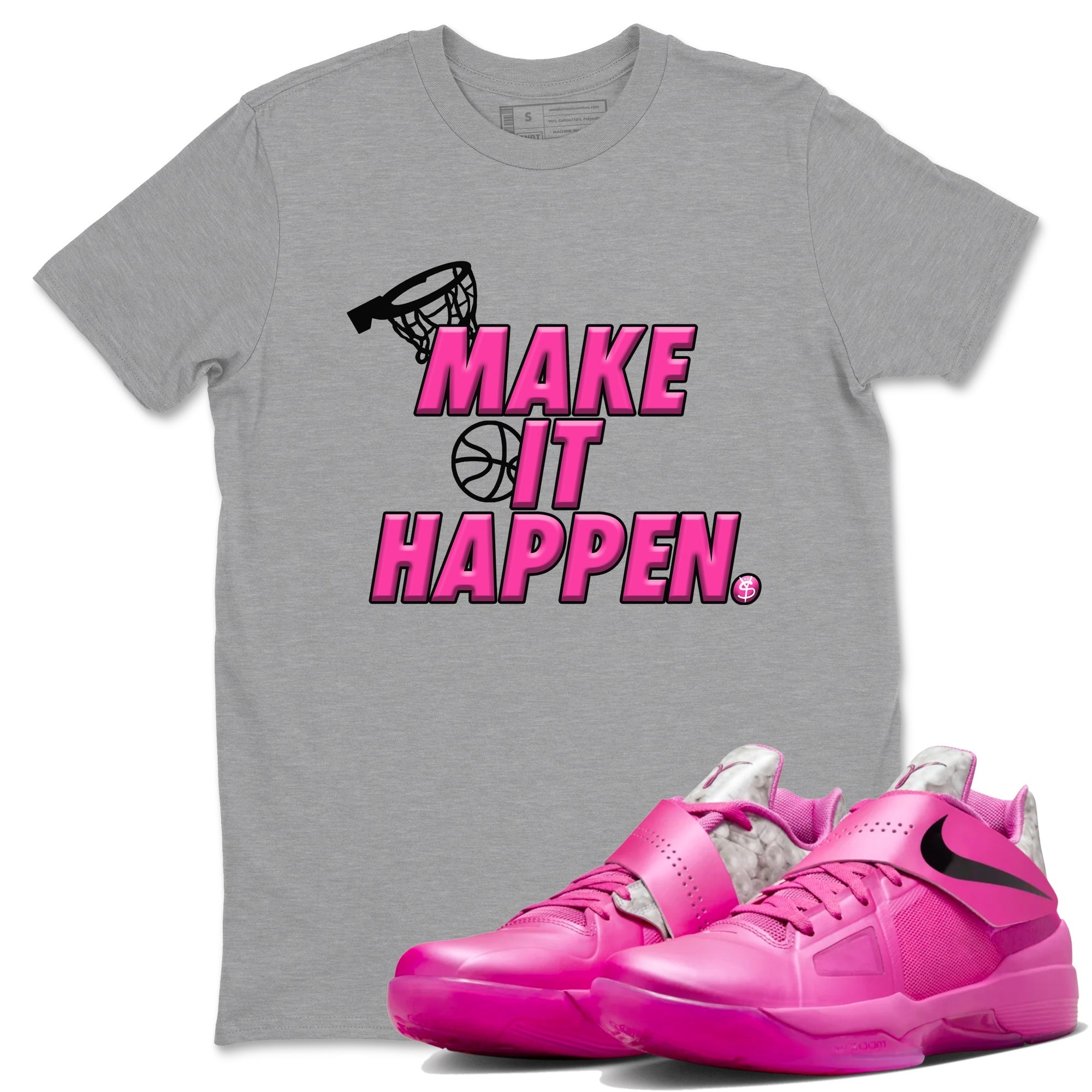 Make It Happen snkmatch Tees - Nike KD 4 Aunt Pearl
