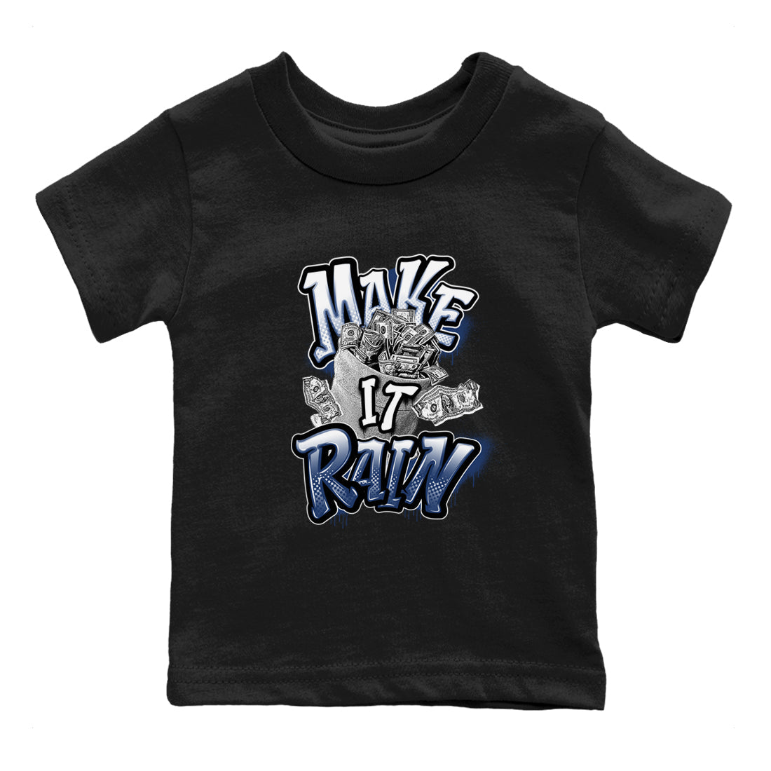 Make It Rain Money snkmatch Tees Kids - Air Jordan 3 Midnight Navy 2023
