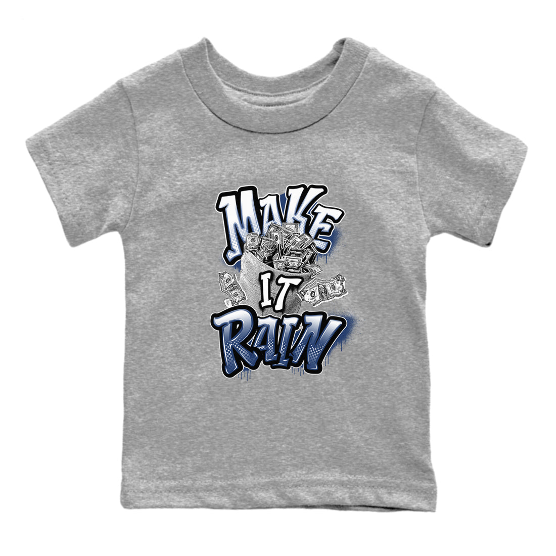Make It Rain Money snkmatch Tees Kids - Air Jordan 3 Midnight Navy 2023